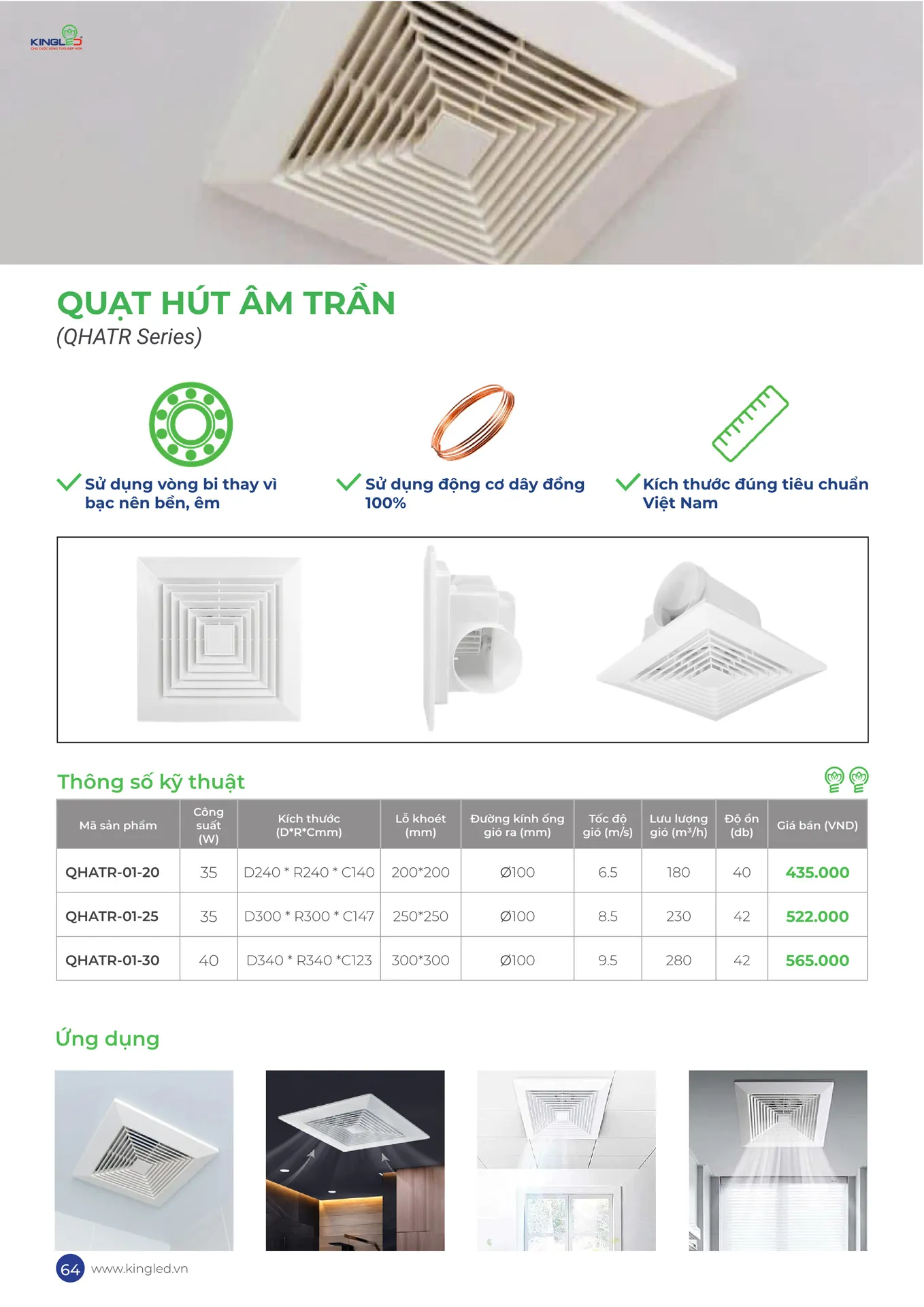 Catalogue Đèn KINGLED & KINGECO 2026 - Trang 64)
