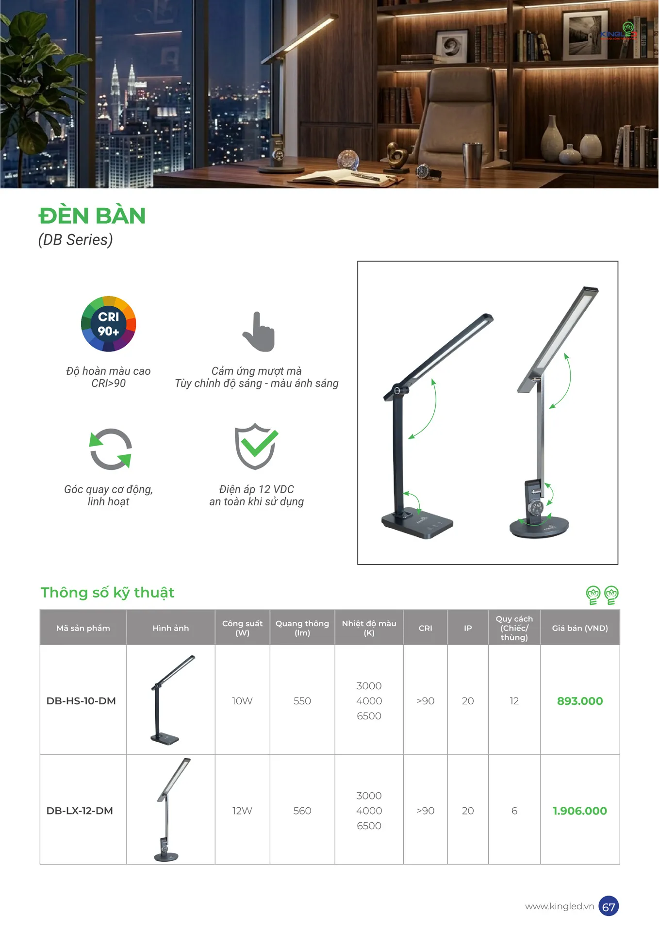 Catalogue Đèn KINGLED & KINGECO 2026 - Trang 67)