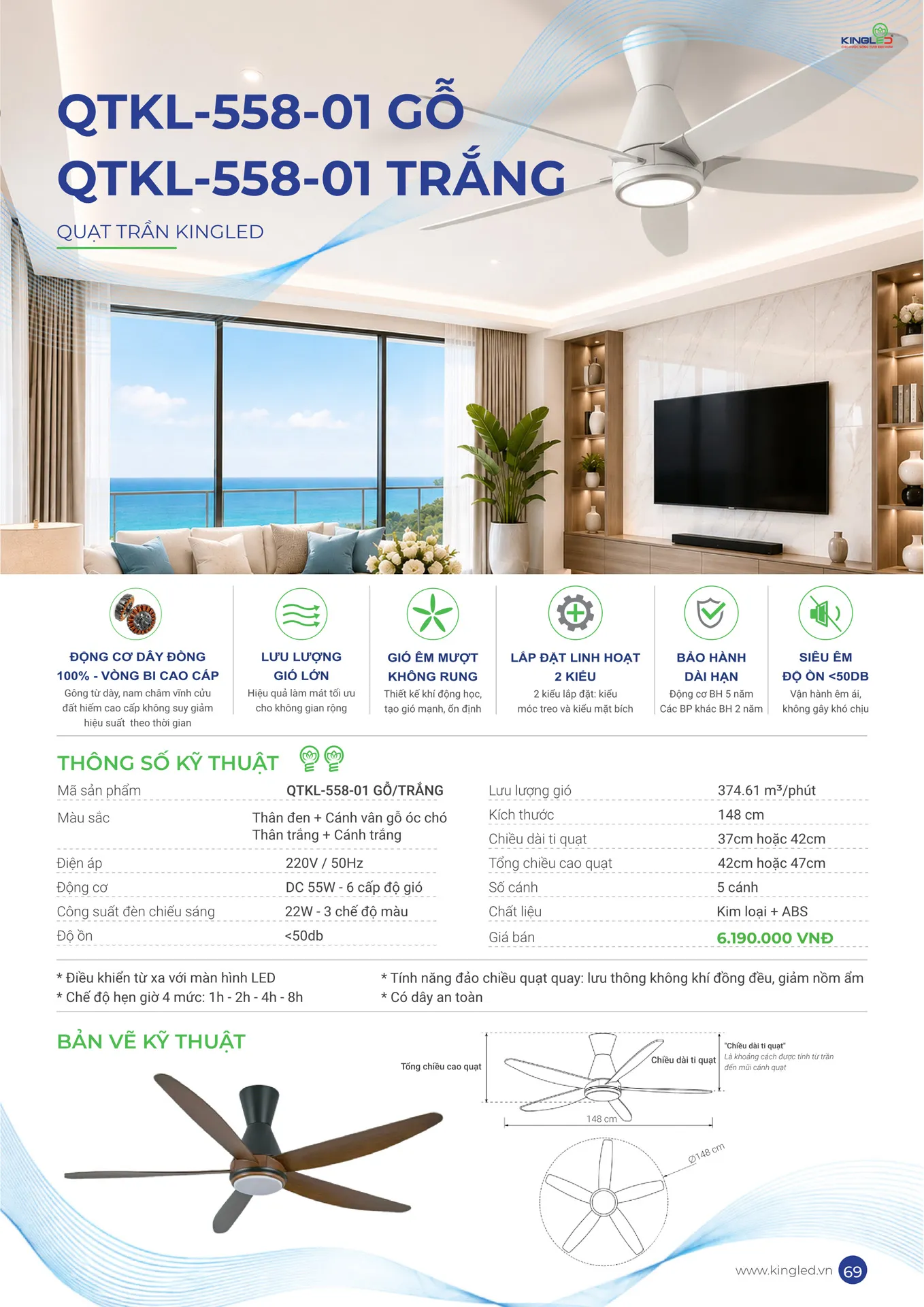 Catalogue Đèn KINGLED & KINGECO 2026 - Trang 69)