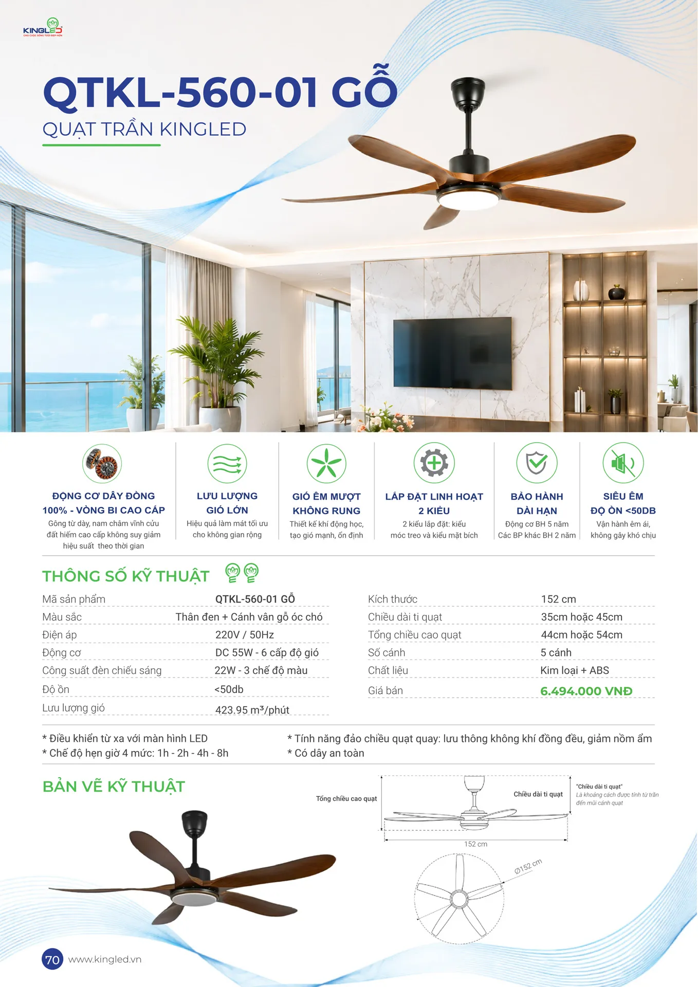 Catalogue Đèn KINGLED & KINGECO 2026 - Trang 70)