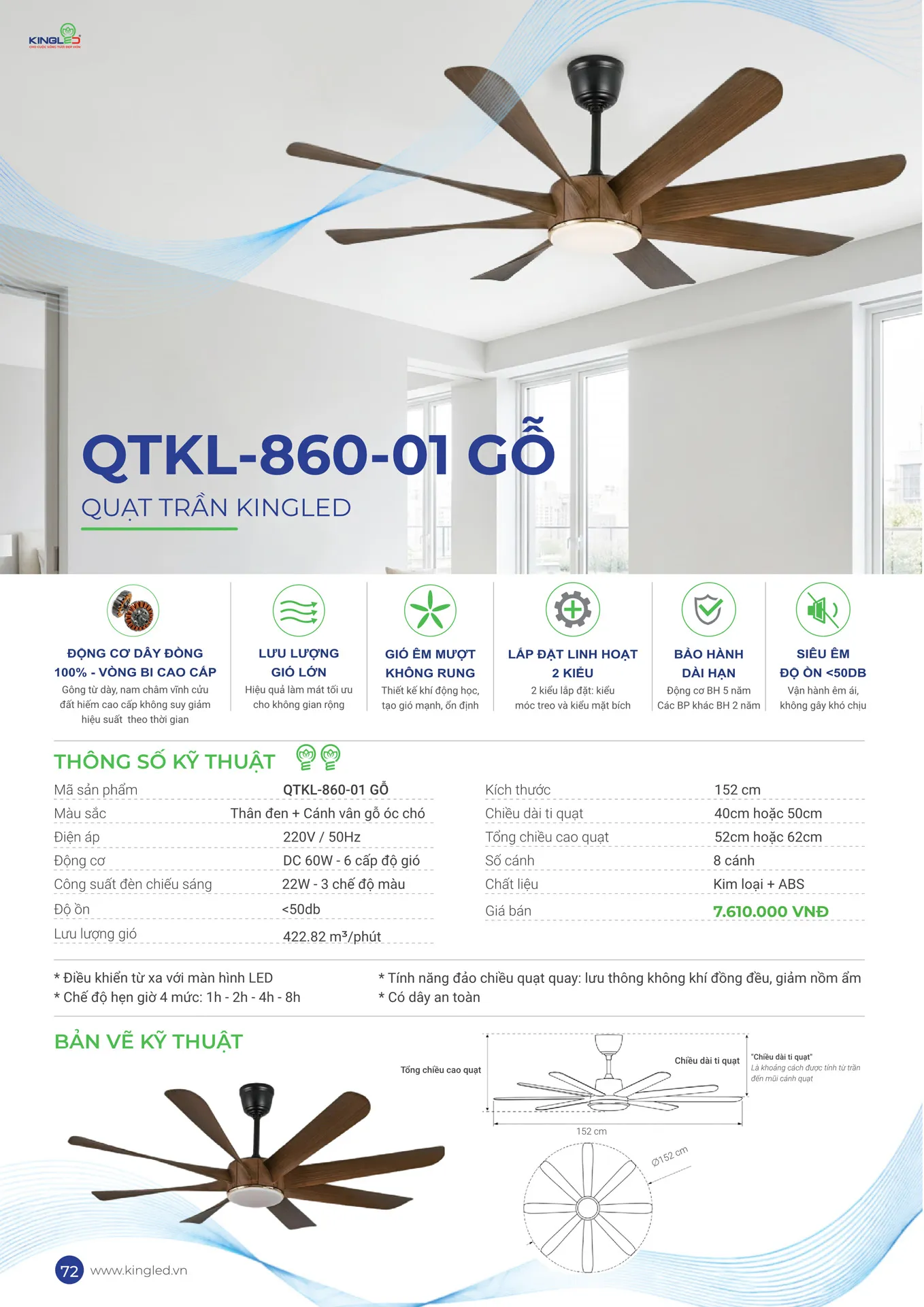 Catalogue Đèn KINGLED & KINGECO 2026 - Trang 72)