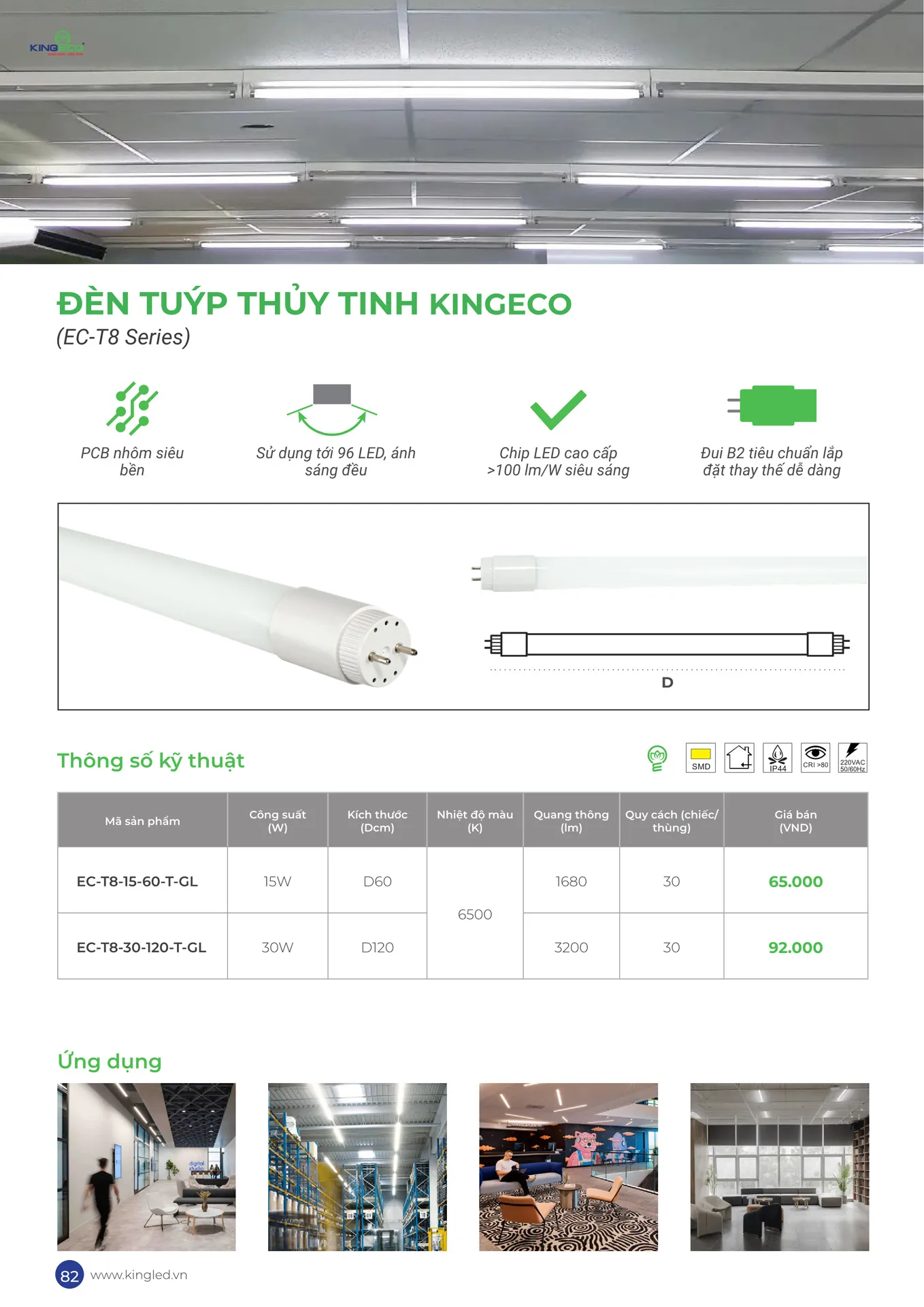 Catalogue Đèn KINGLED & KINGECO 2026 - Trang 82)