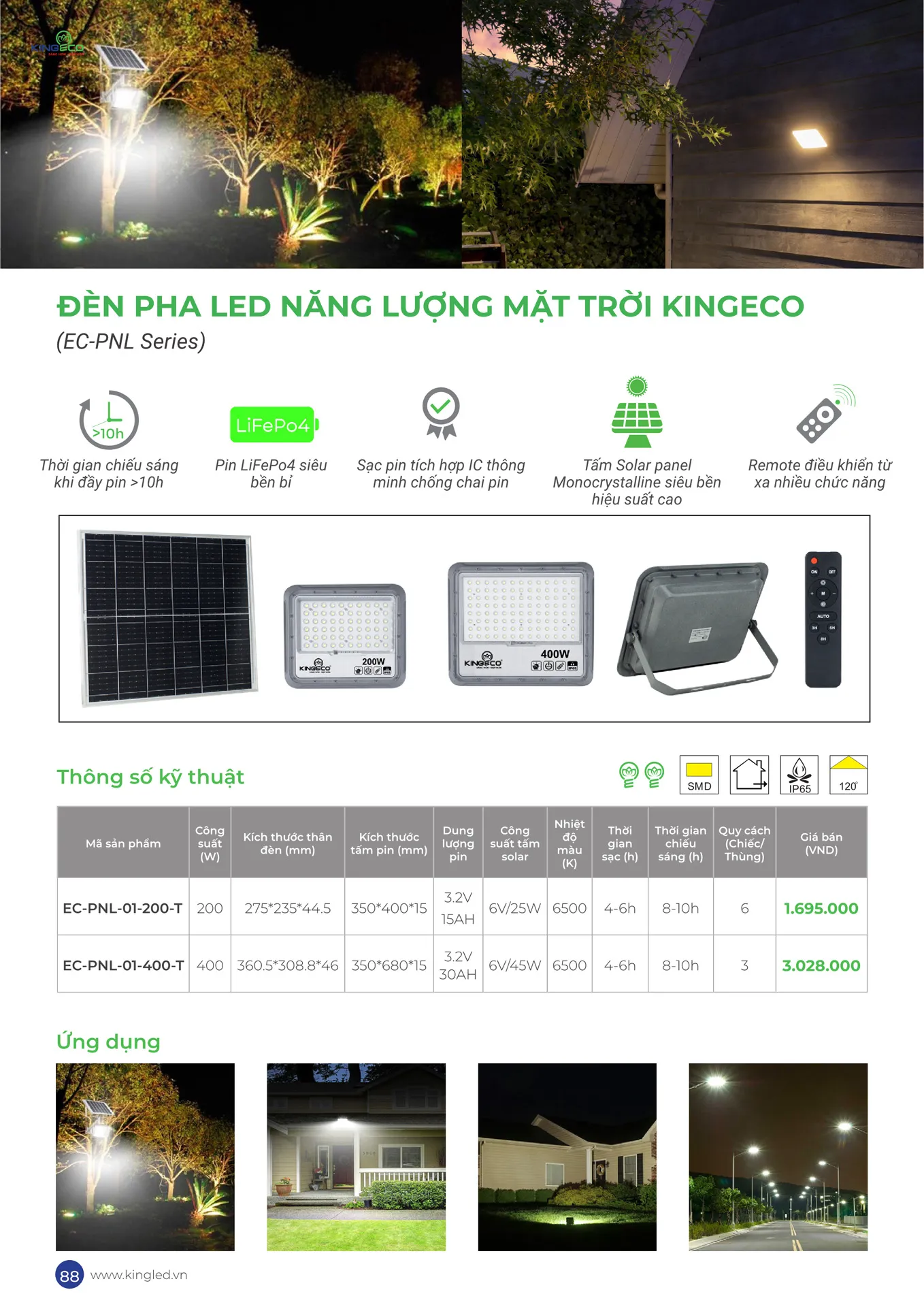 Catalogue Đèn KINGLED & KINGECO 2026 - Trang 88)
