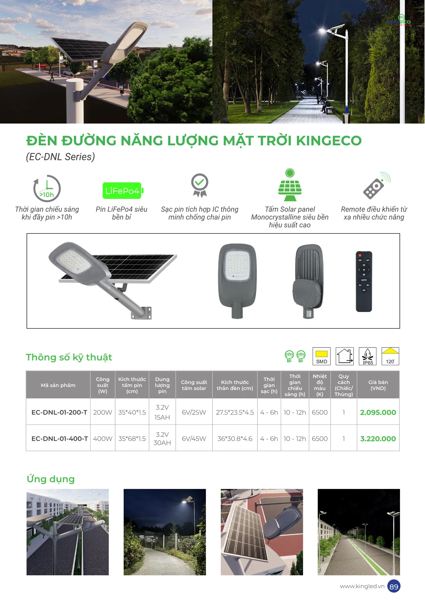 Catalogue Đèn KINGLED & KINGECO 2026 - Trang 89)