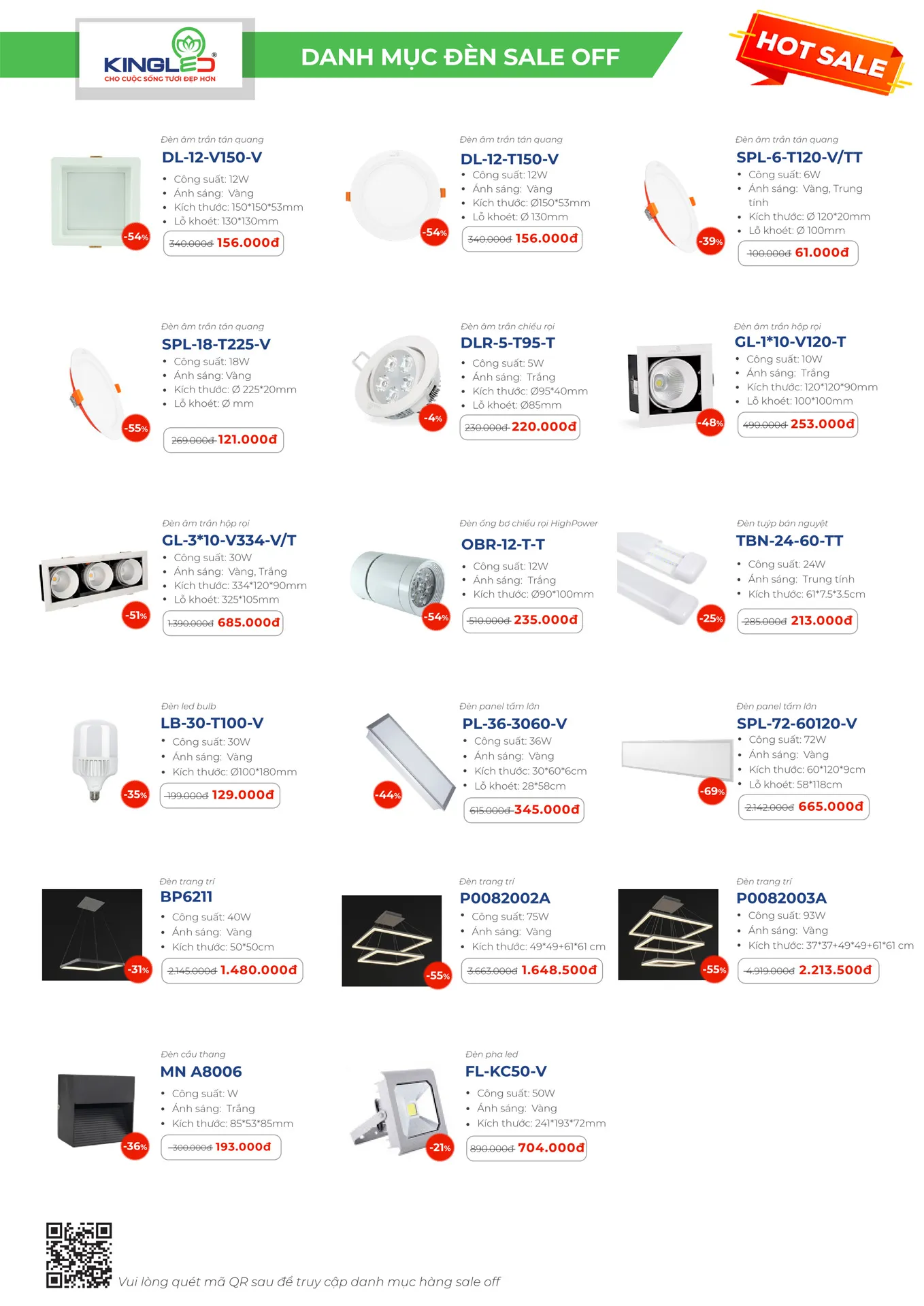 Catalogue Đèn KINGLED & KINGECO 2026 - Trang 90)