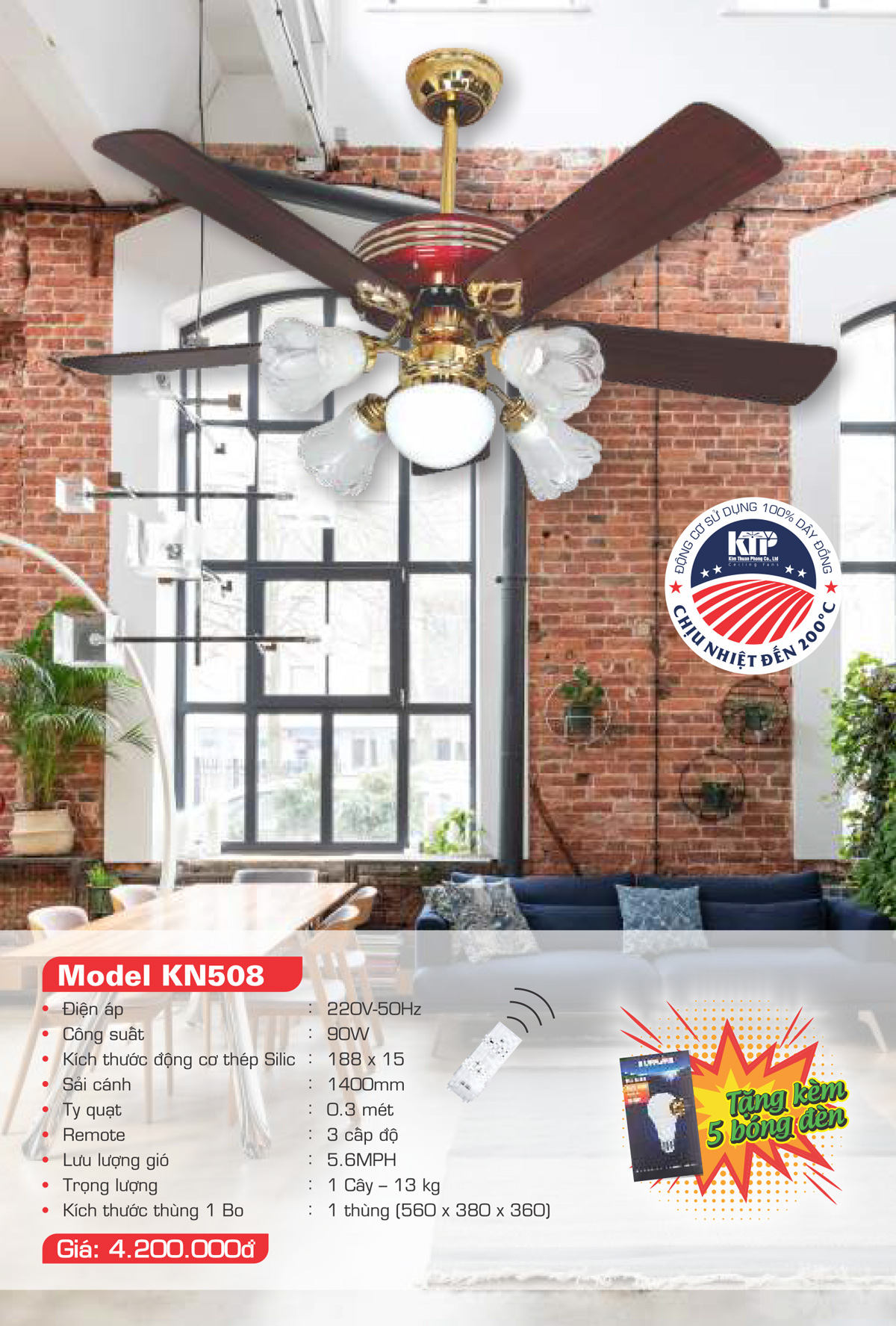 Catalogue Quạt trang trí Kim Thuận Phong 2023 - Trang 2)