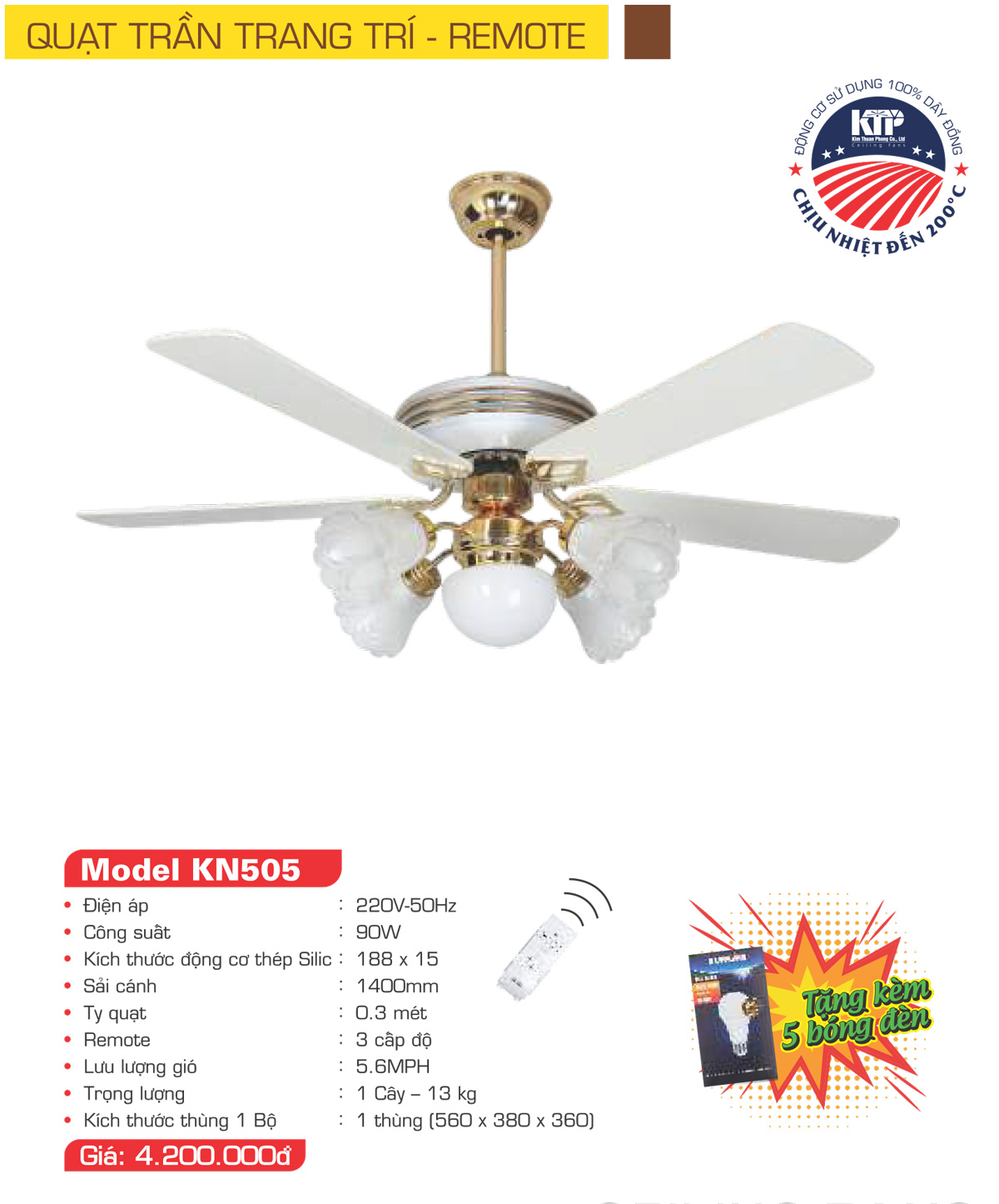 Catalogue Quạt trang trí Kim Thuận Phong 2023 - Trang 3)