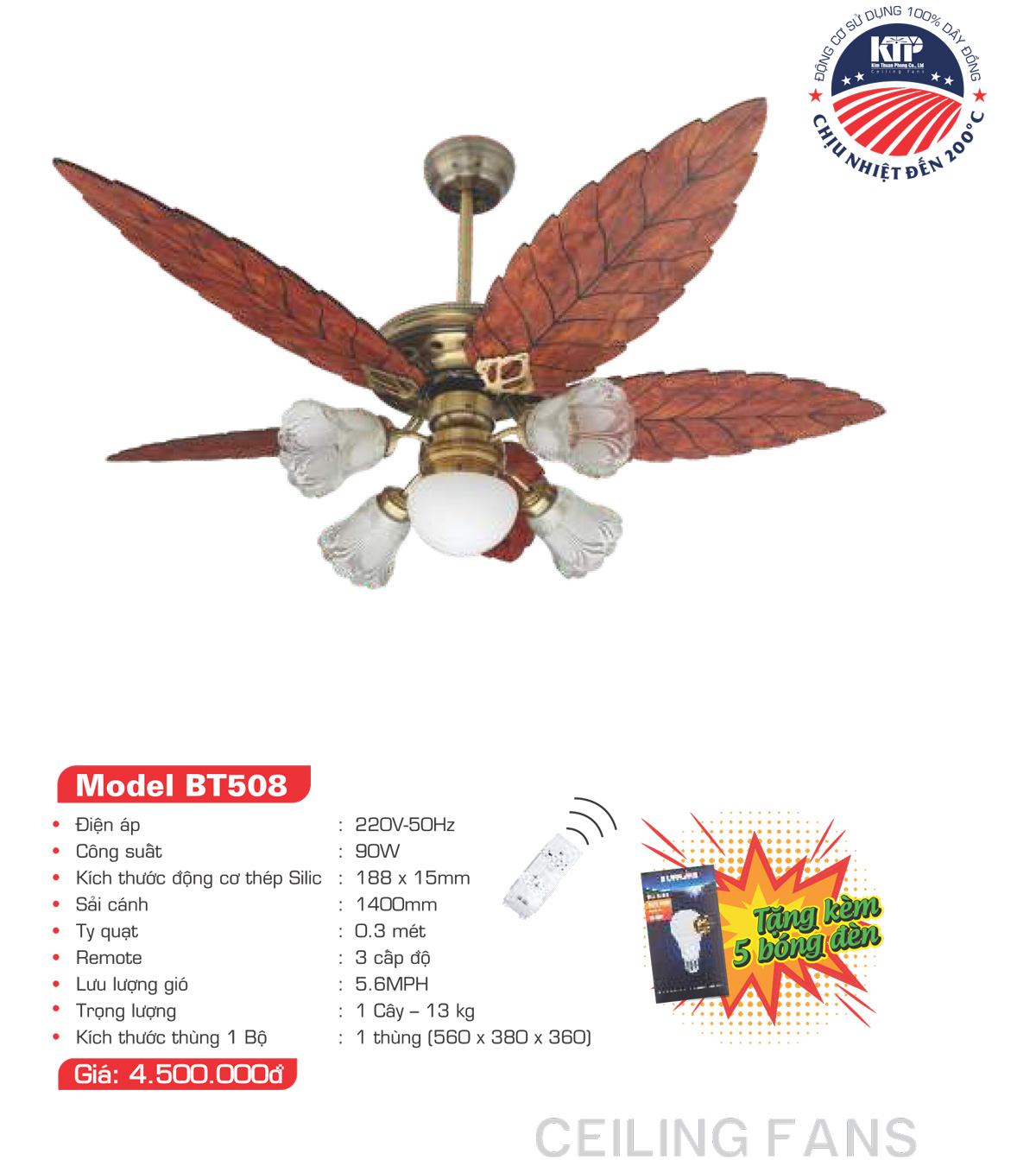 Catalogue Quạt trang trí Kim Thuận Phong 2023 - Trang 5)