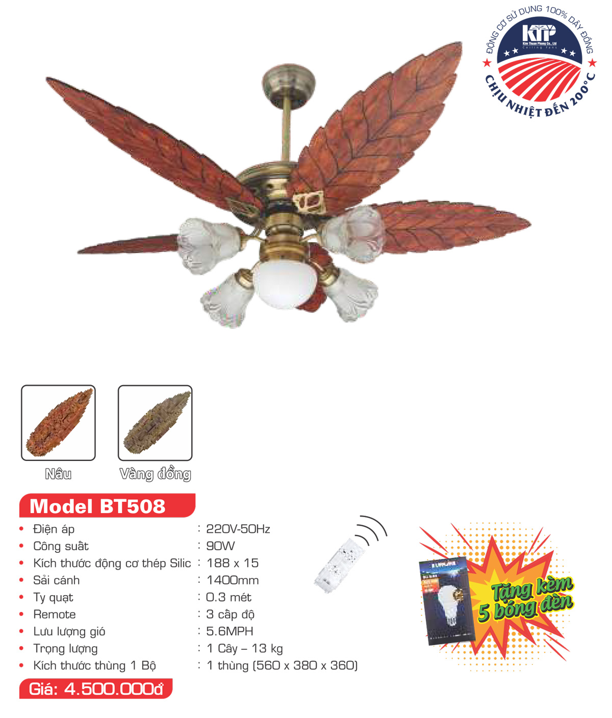 Catalogue Quạt trang trí Kim Thuận Phong 2023 - Trang 7)