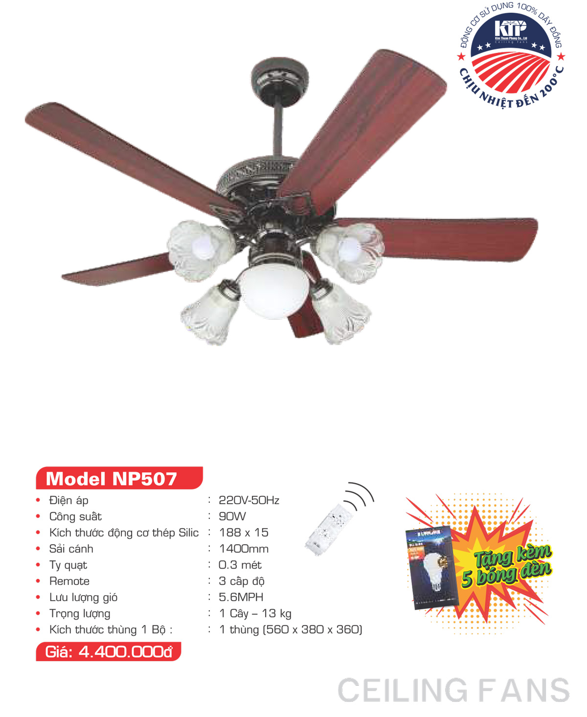 Catalogue Quạt trang trí Kim Thuận Phong 2023 - Trang 11)