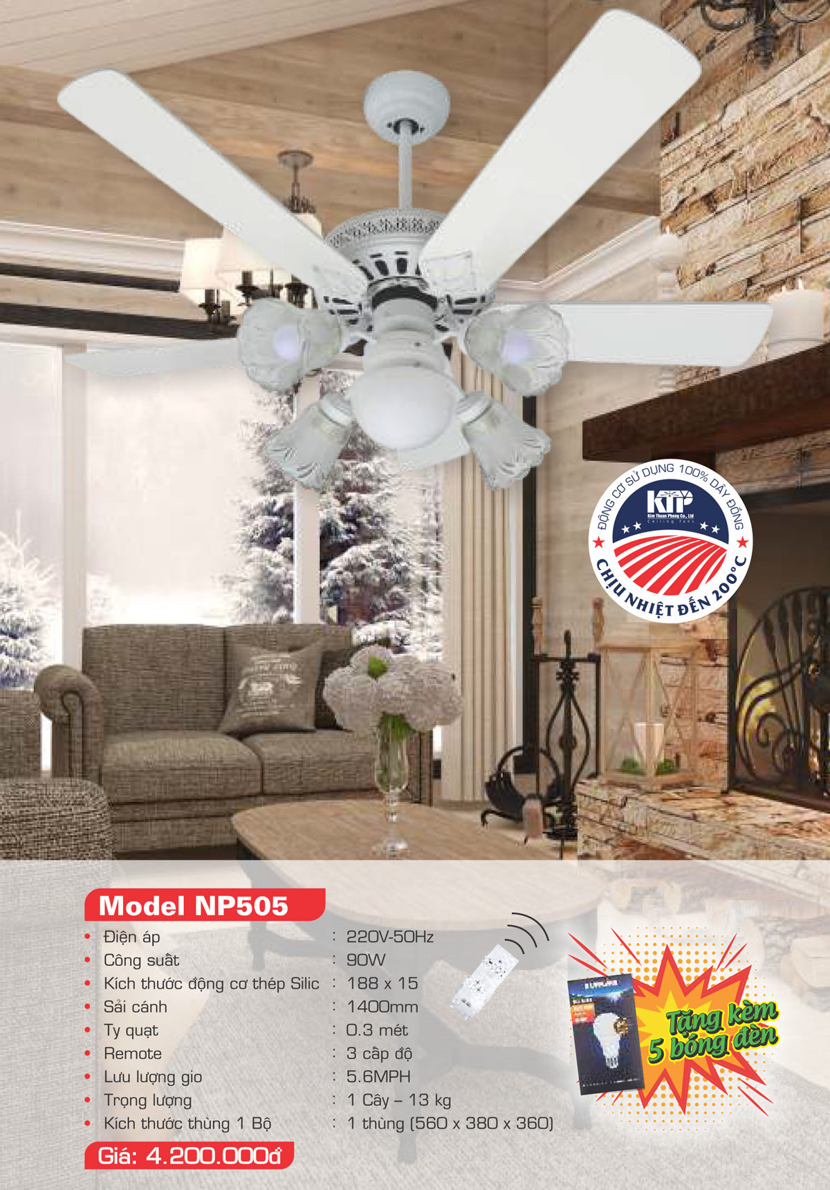 Catalogue Quạt trang trí Kim Thuận Phong 2023 - Trang 12)