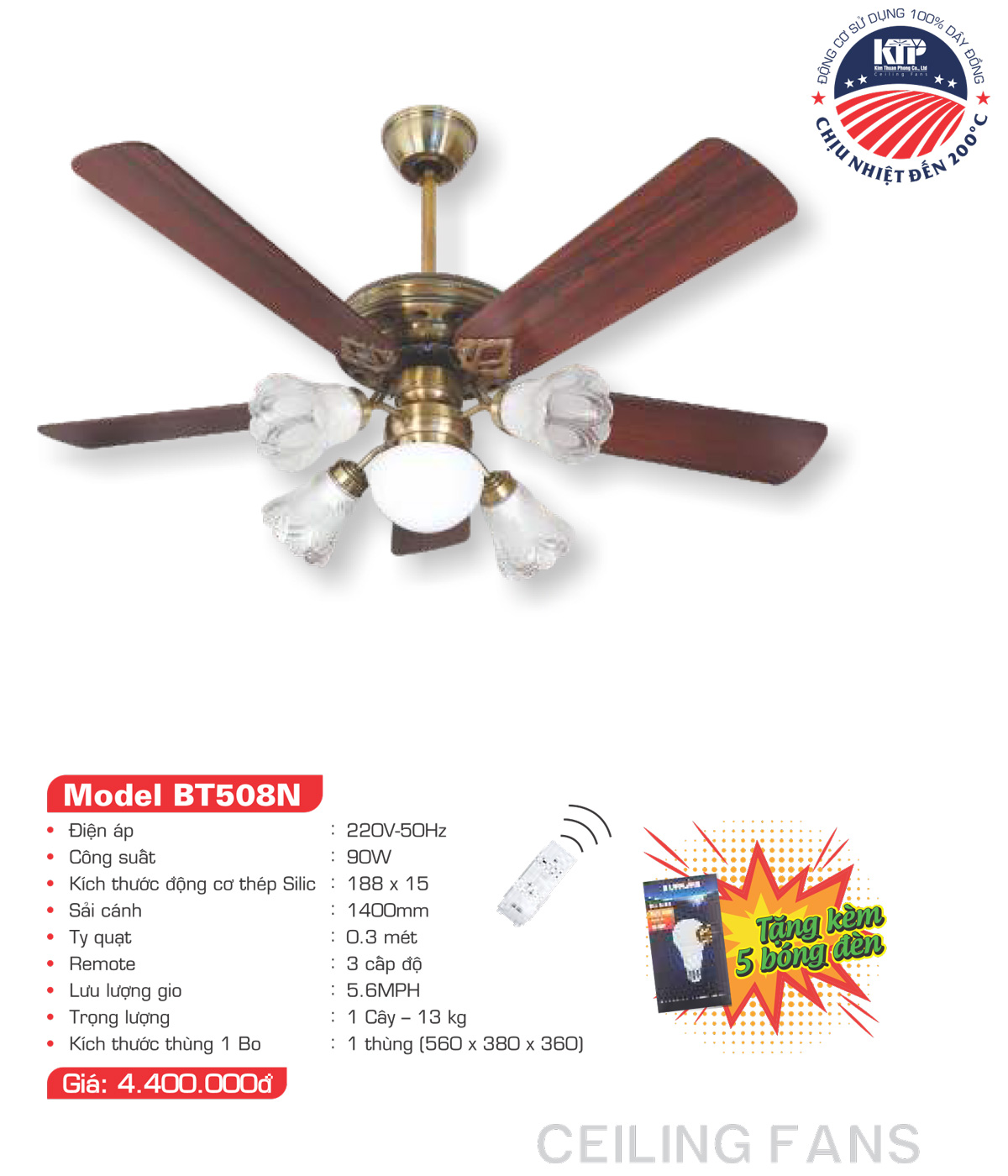 Catalogue Quạt trang trí Kim Thuận Phong 2023 - Trang 13)