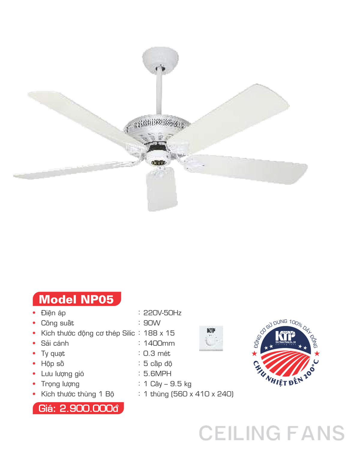 Catalogue Quạt trang trí Kim Thuận Phong 2023 - Trang 19)