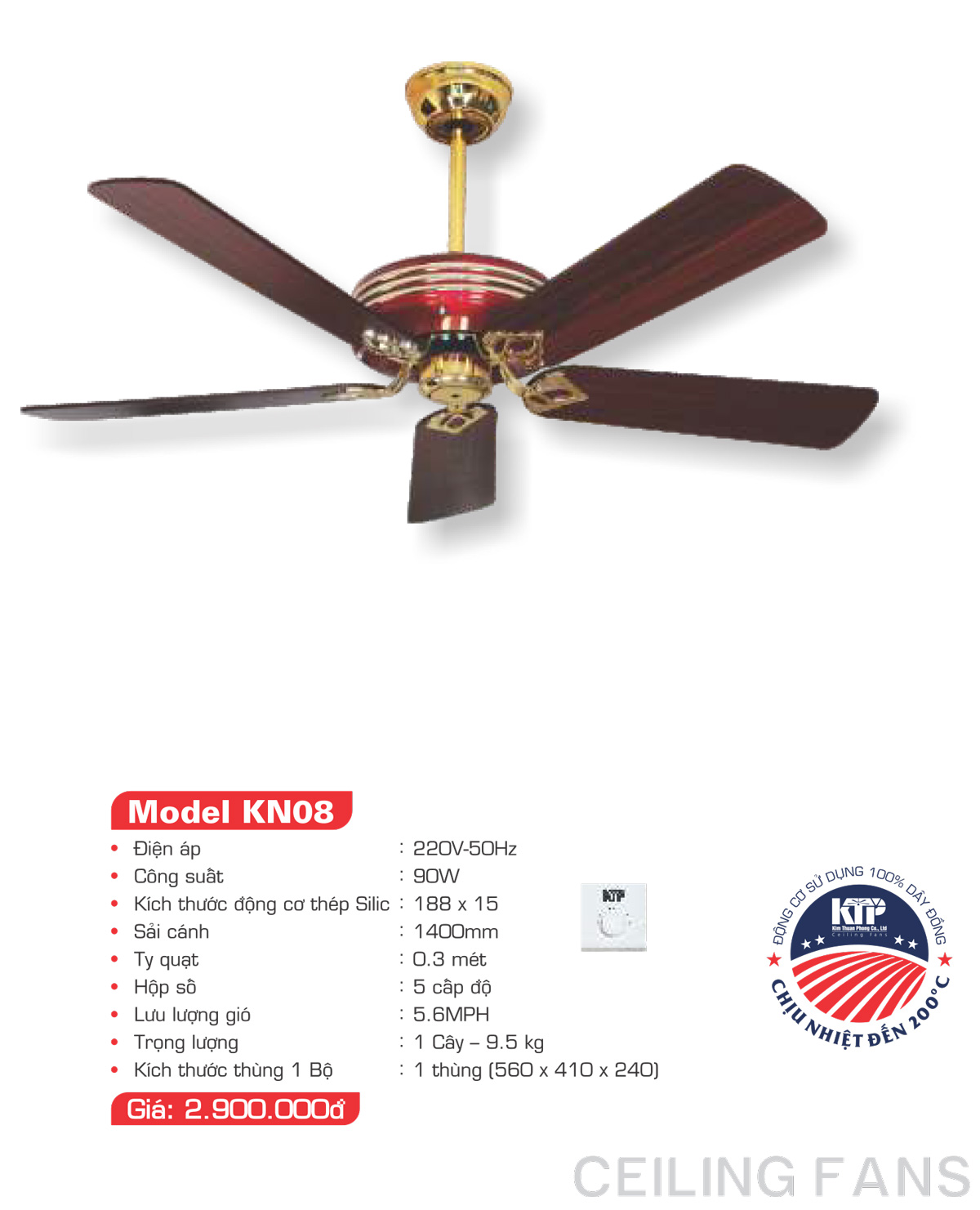 Catalogue Quạt trang trí Kim Thuận Phong 2023 - Trang 23)