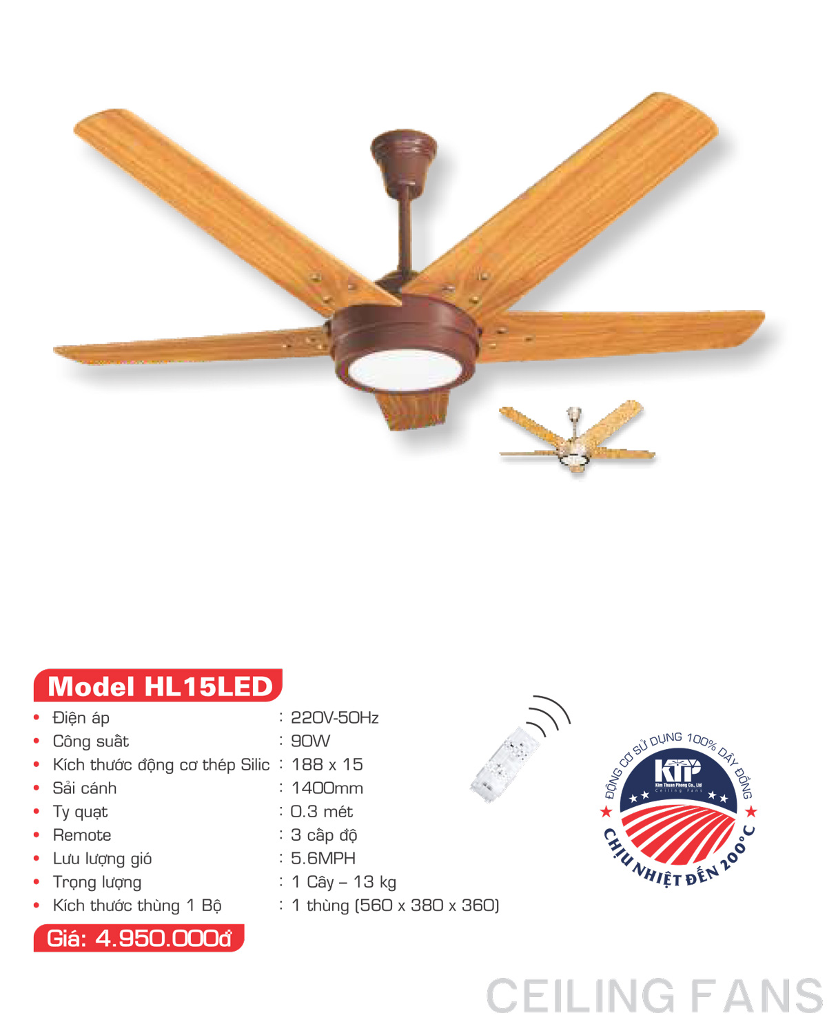 Catalogue Quạt trang trí Kim Thuận Phong 2023 - Trang 27)