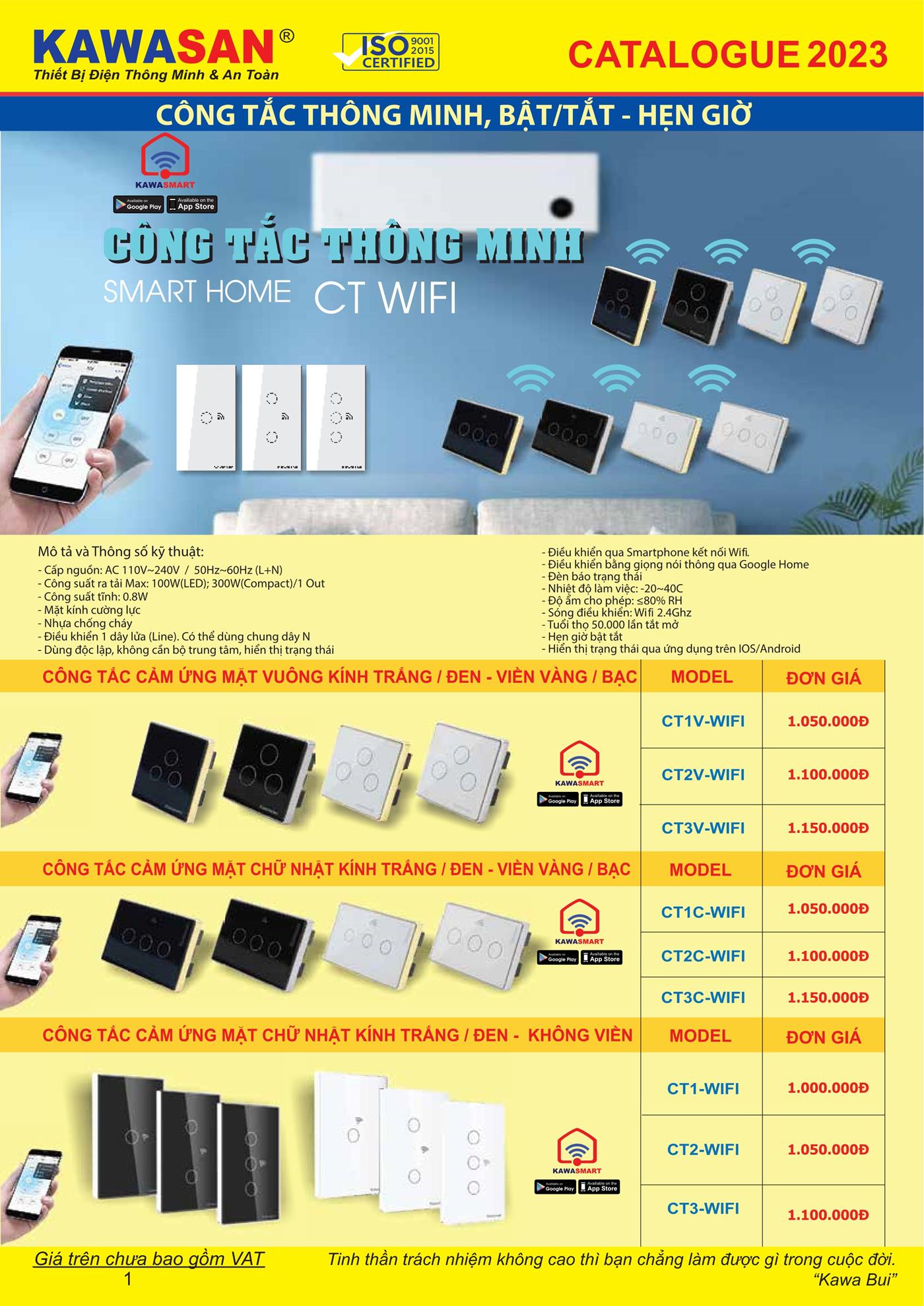 Catalogue Bảng Giá Kawasan 2023 mới nhất - Trang 3)