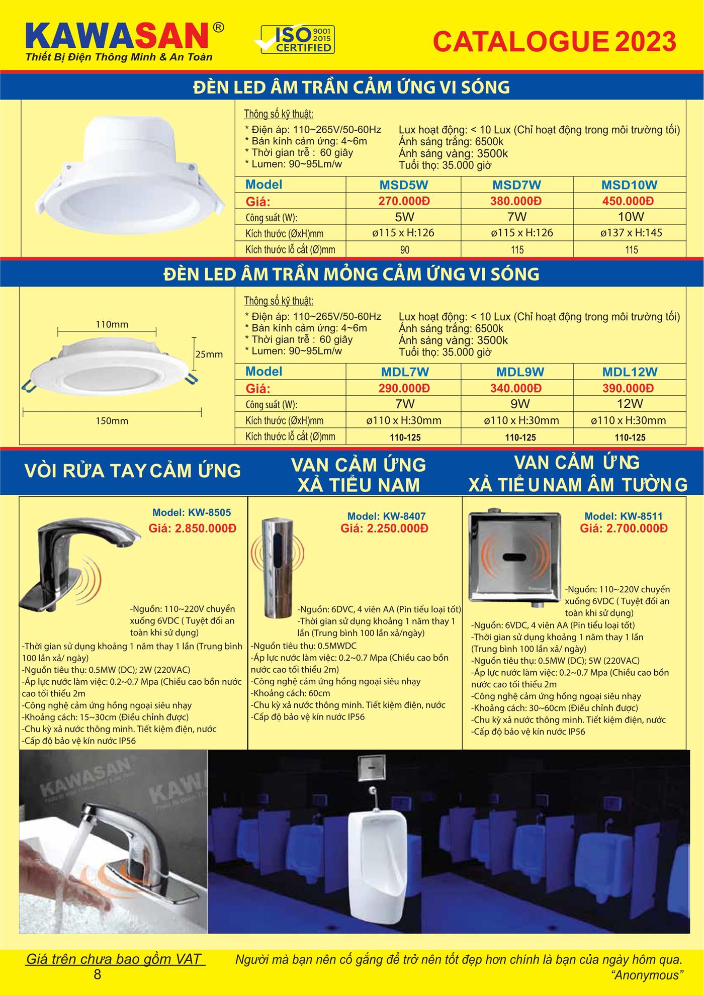 Catalogue Bảng Giá Kawasan 2023 mới nhất - Trang 10)