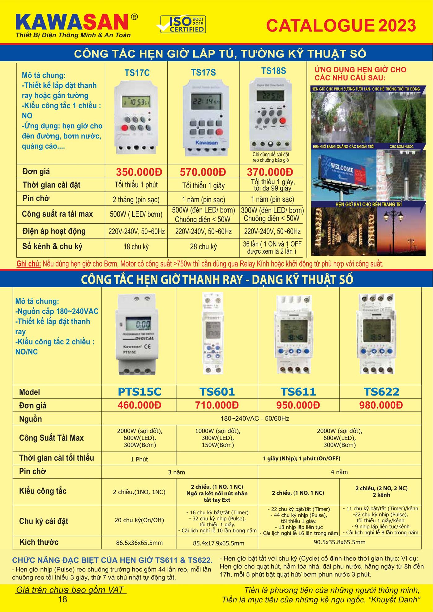 Catalogue Bảng Giá Kawasan 2023 mới nhất - Trang 20)