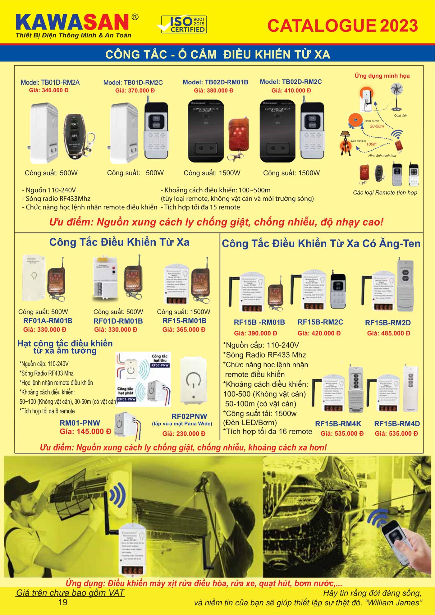 Catalogue Bảng Giá Kawasan 2023 mới nhất - Trang 21)