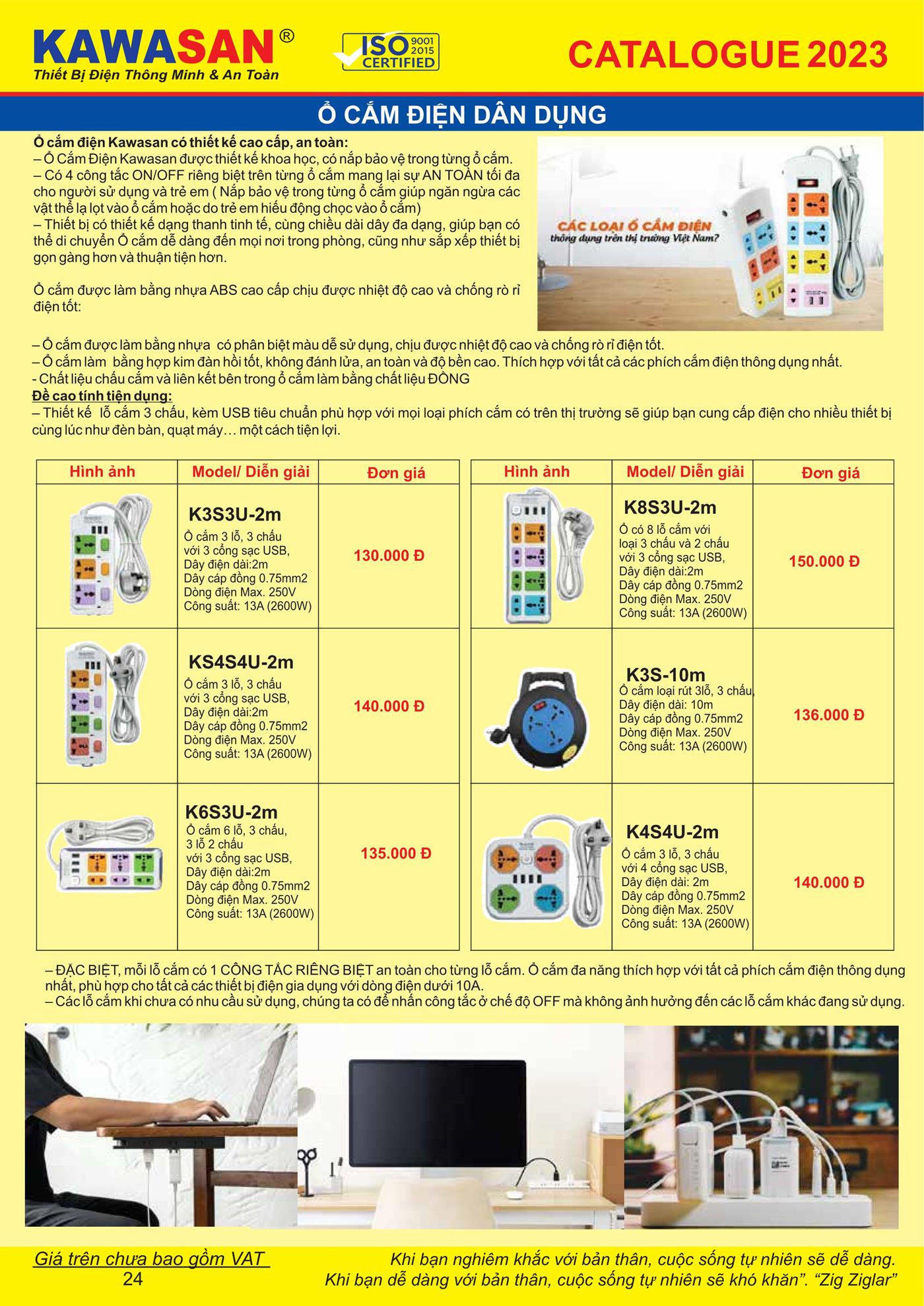 Catalogue Bảng Giá Kawasan 2023 mới nhất - Trang 26)