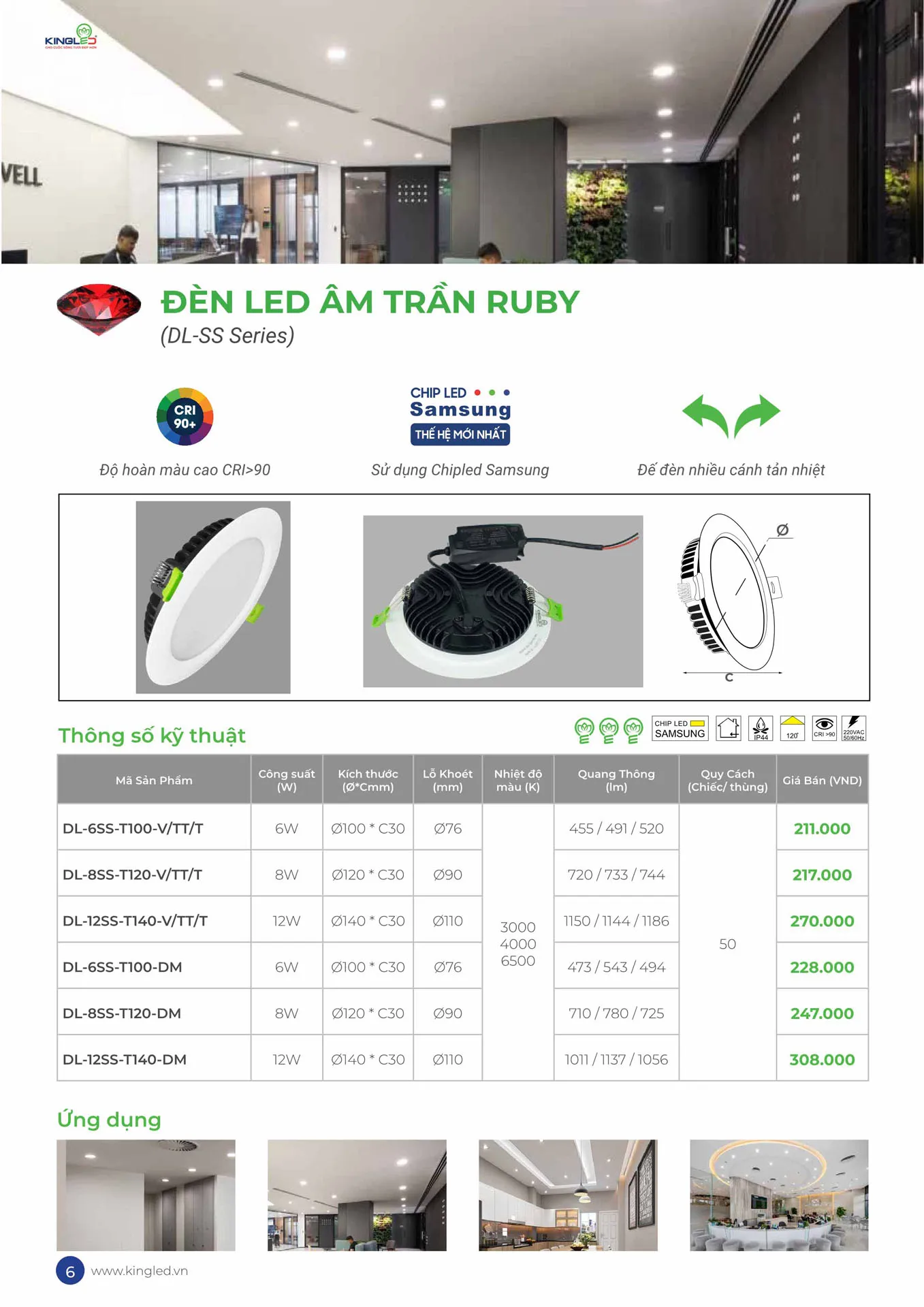 Catalogue Đèn KINGLED & KINGECO 2026 - Trang 6)
