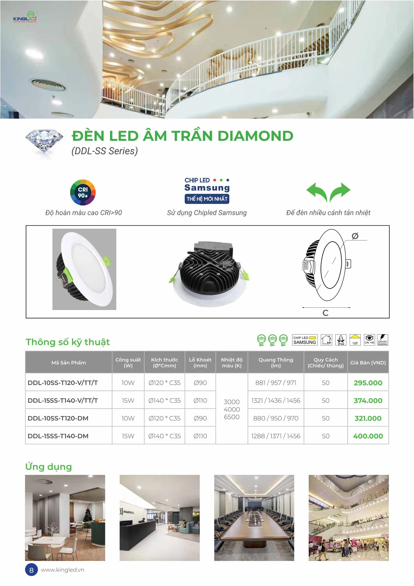 Catalogue Đèn KINGLED & KINGECO 2026 - Trang 8)