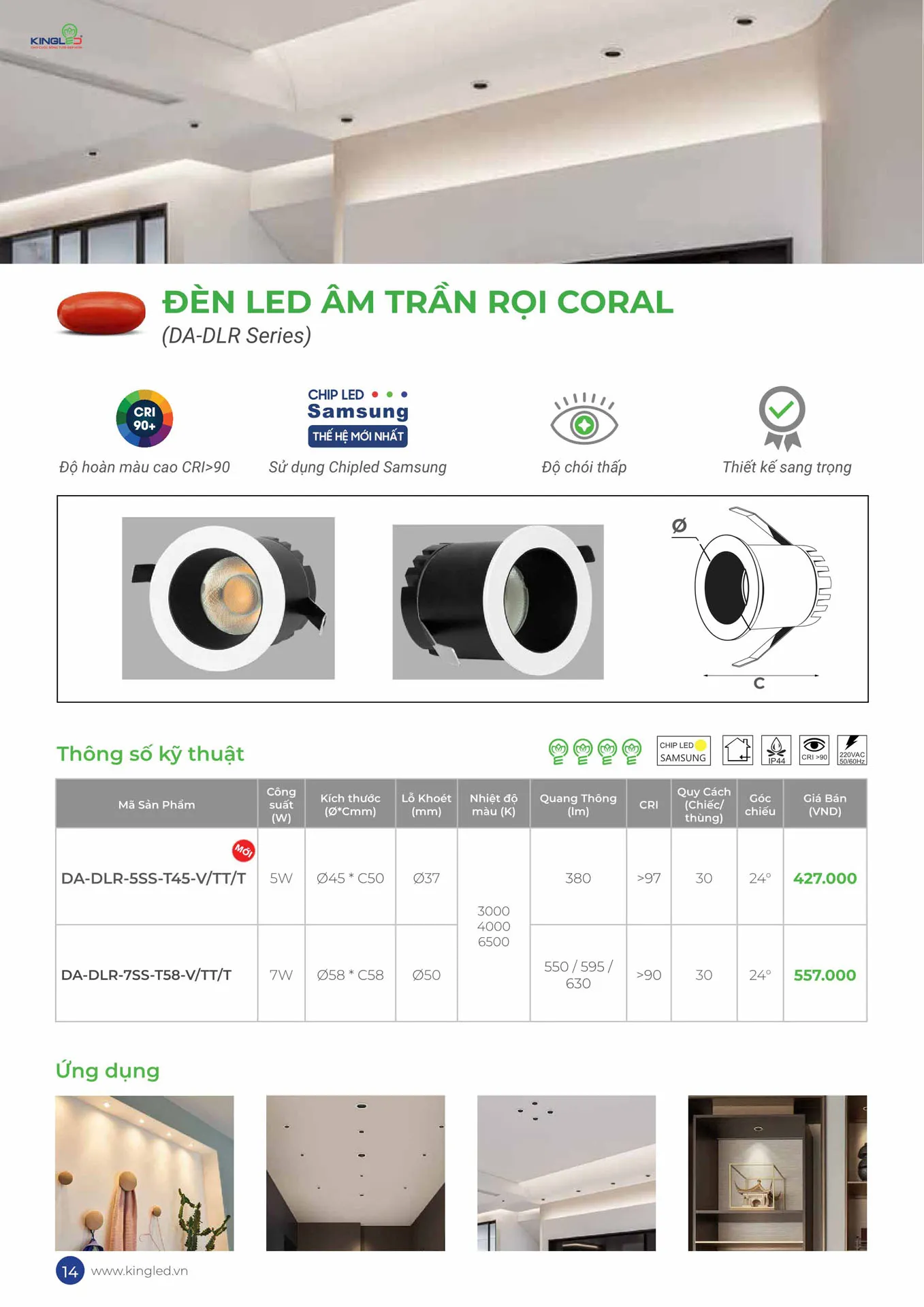 Catalogue Đèn KINGLED & KINGECO 2026 - Trang 14)