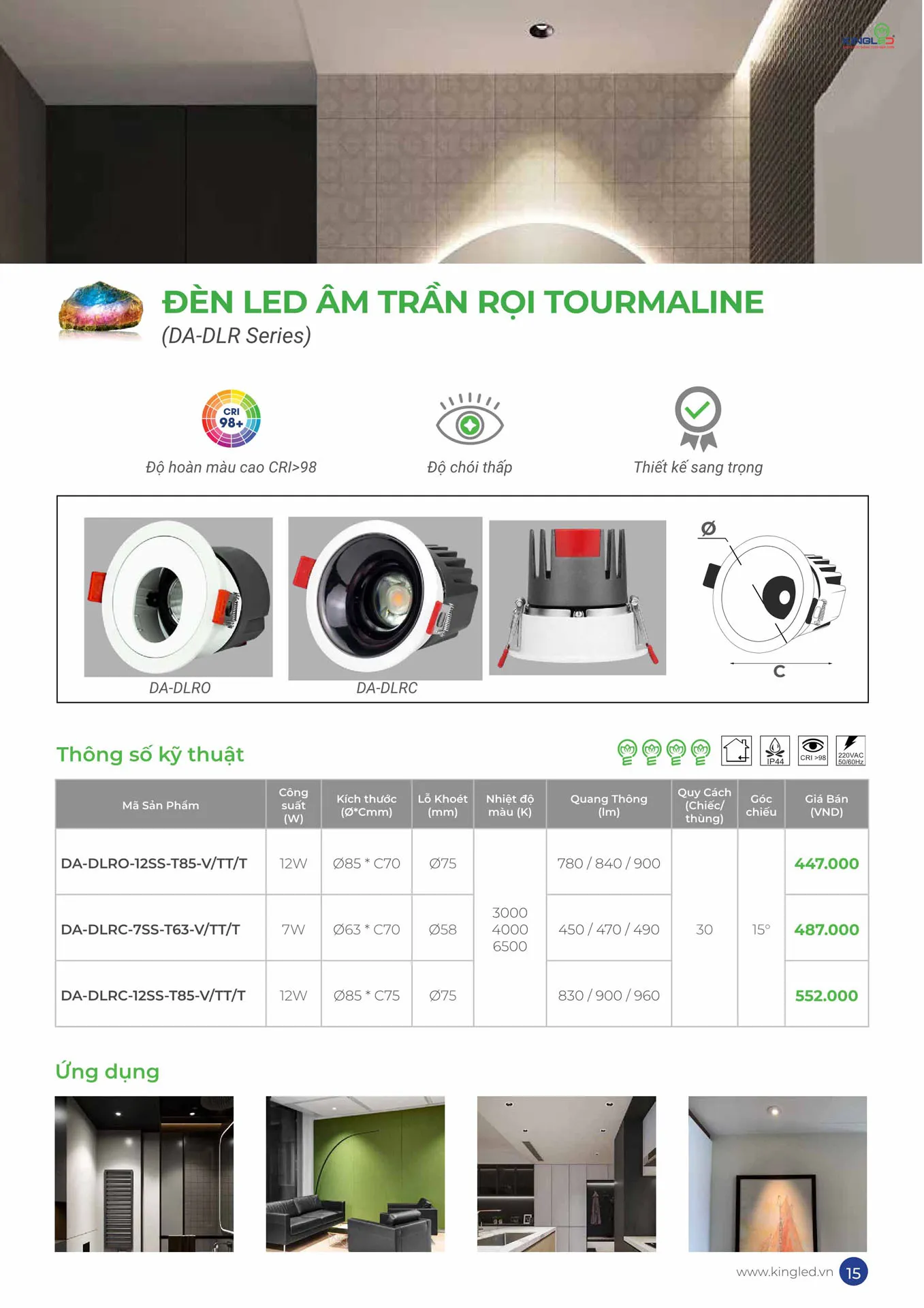 Catalogue Đèn KINGLED & KINGECO 2026 - Trang 15)