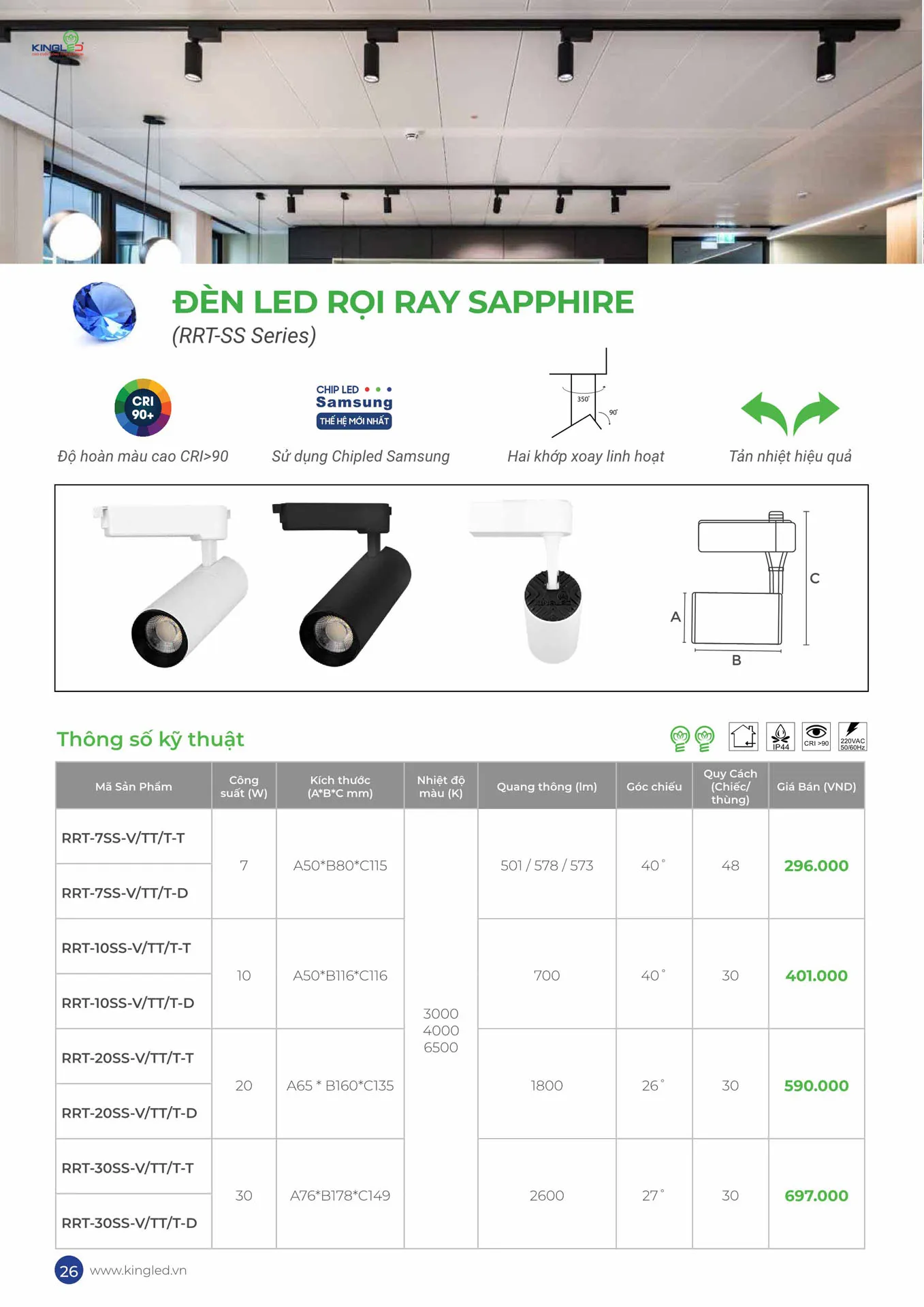 Catalogue Đèn KINGLED & KINGECO 2026 - Trang 26)