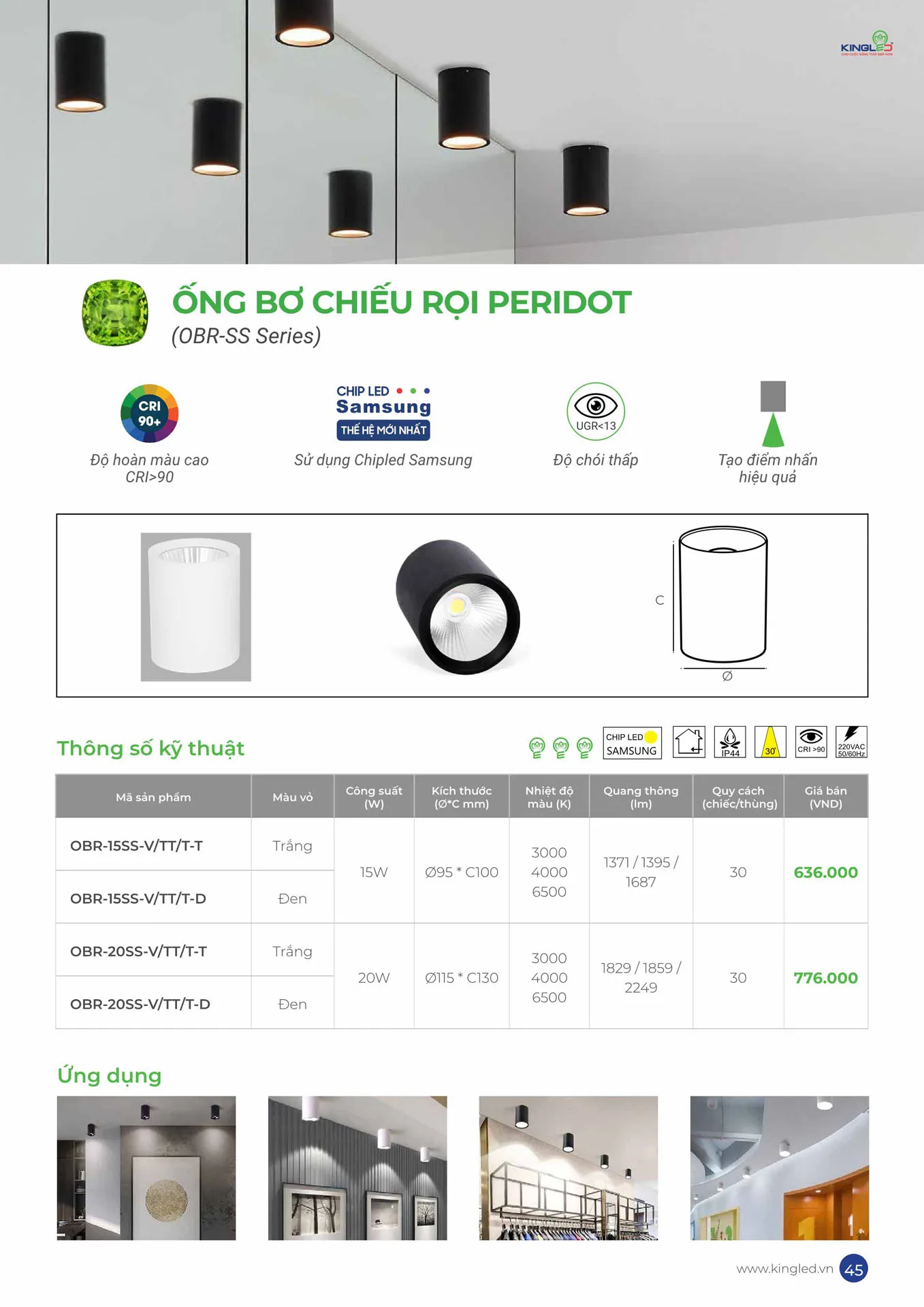Catalogue Đèn KINGLED & KINGECO 2026 - Trang 45)