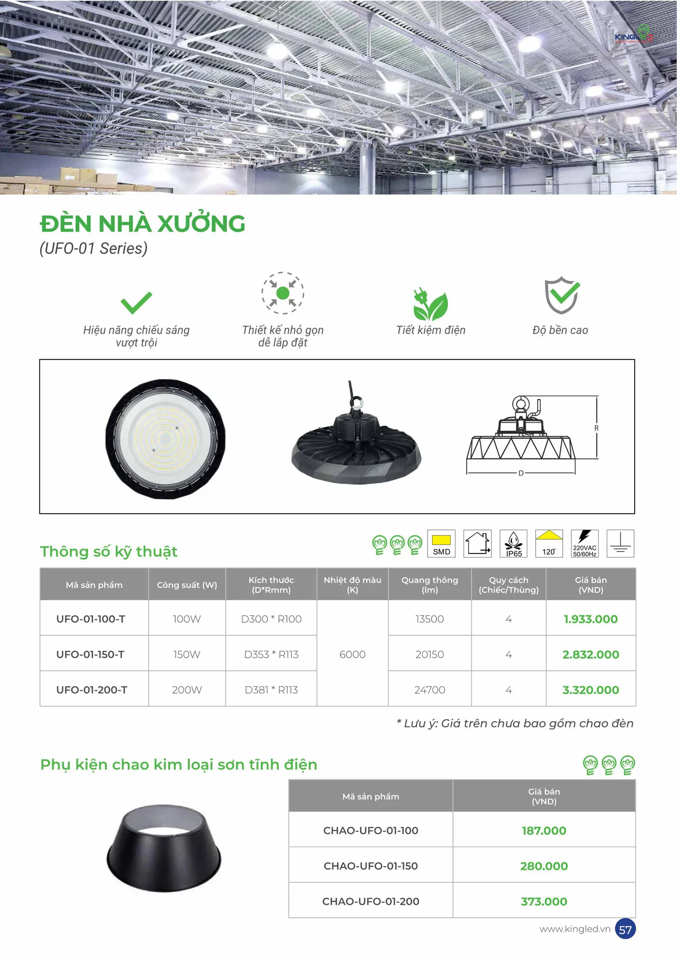 Catalogue Đèn KINGLED & KINGECO 2026 - Trang 57)