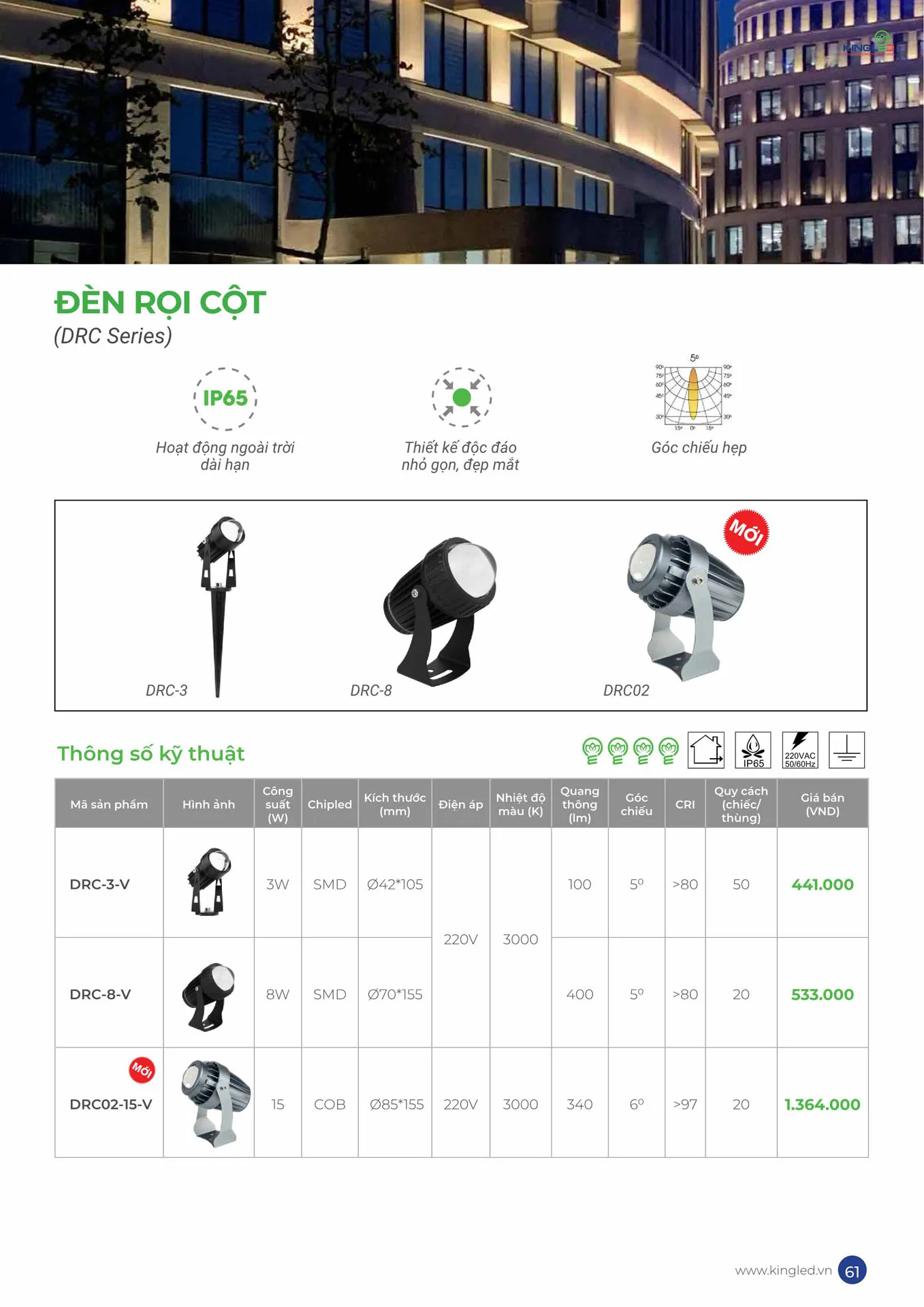 Catalogue Đèn KINGLED & KINGECO 2026 - Trang 61)
