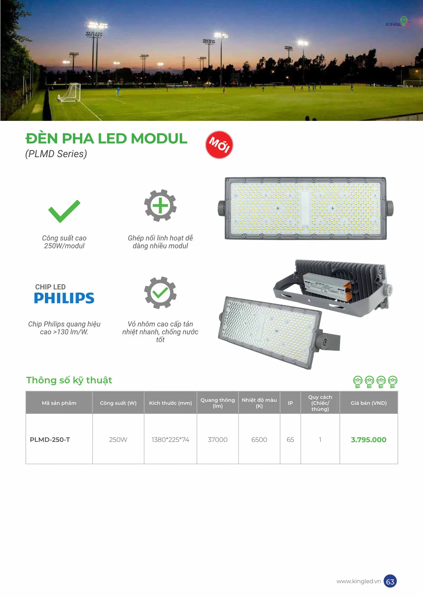 Catalogue Đèn KINGLED & KINGECO 2026 - Trang 63)
