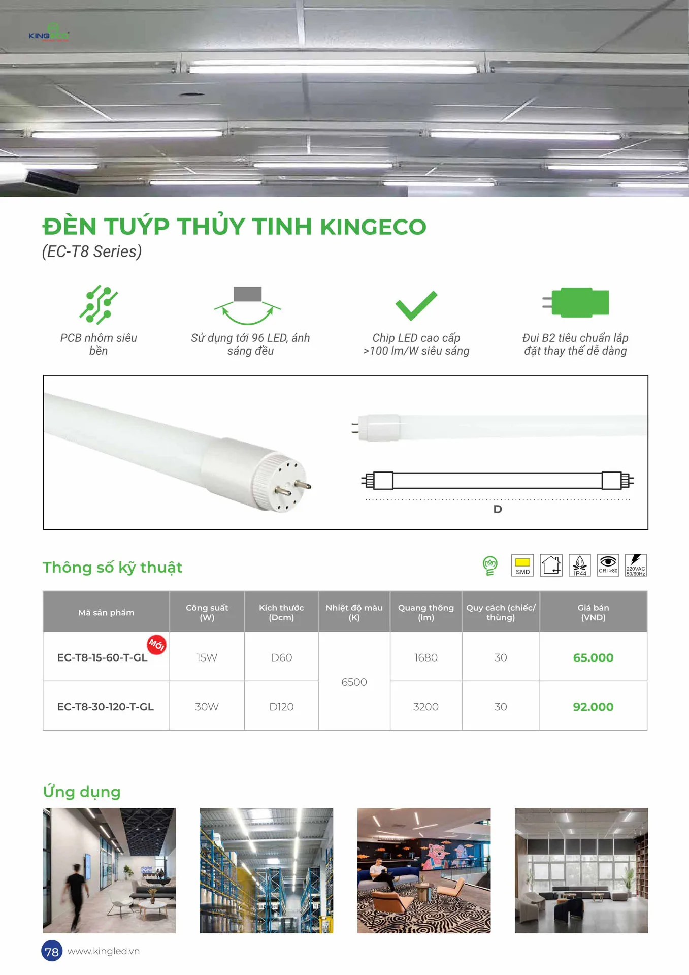 Catalogue Đèn KINGLED & KINGECO 2026 - Trang 78)