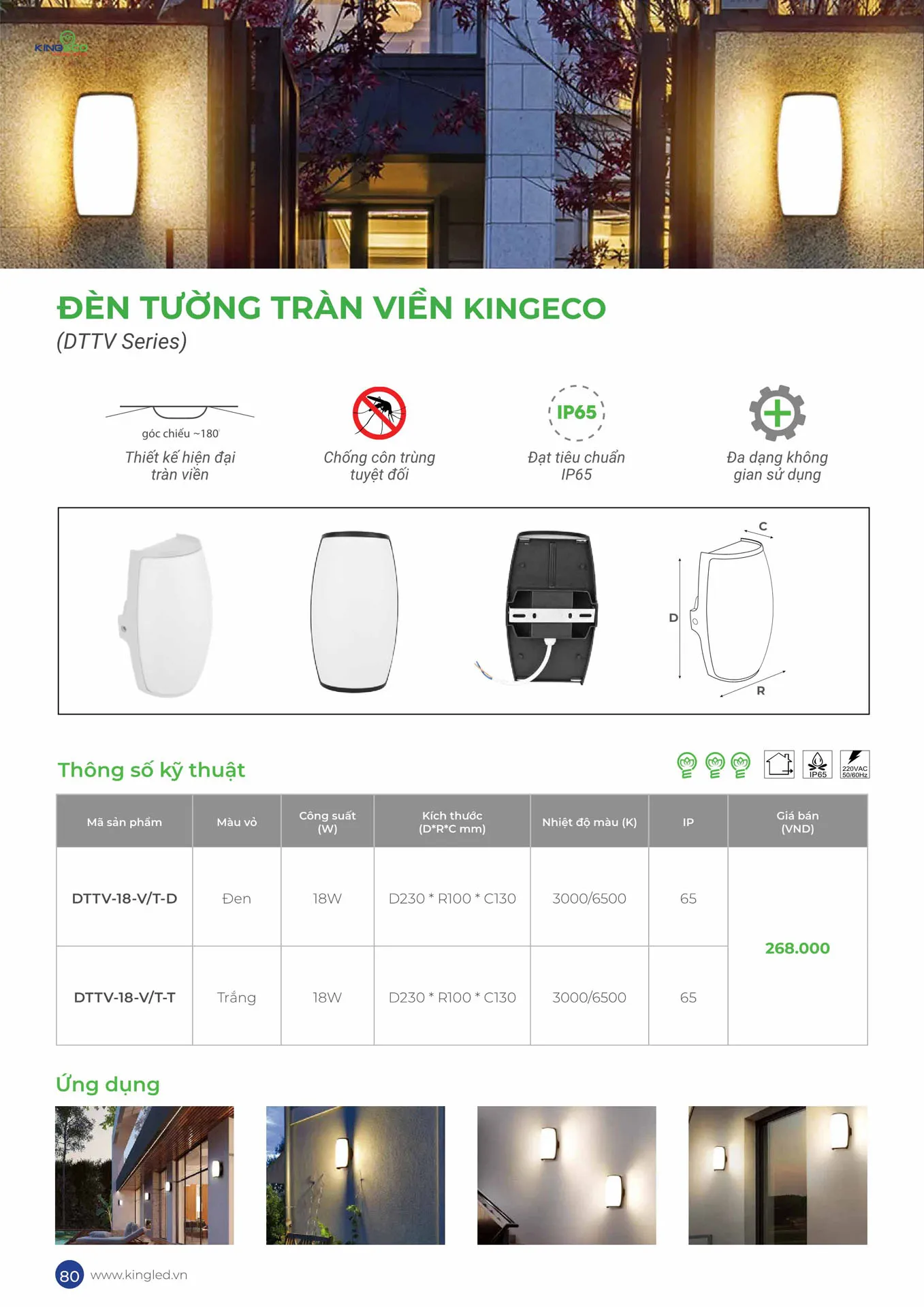 Catalogue Đèn KINGLED & KINGECO 2026 - Trang 80)