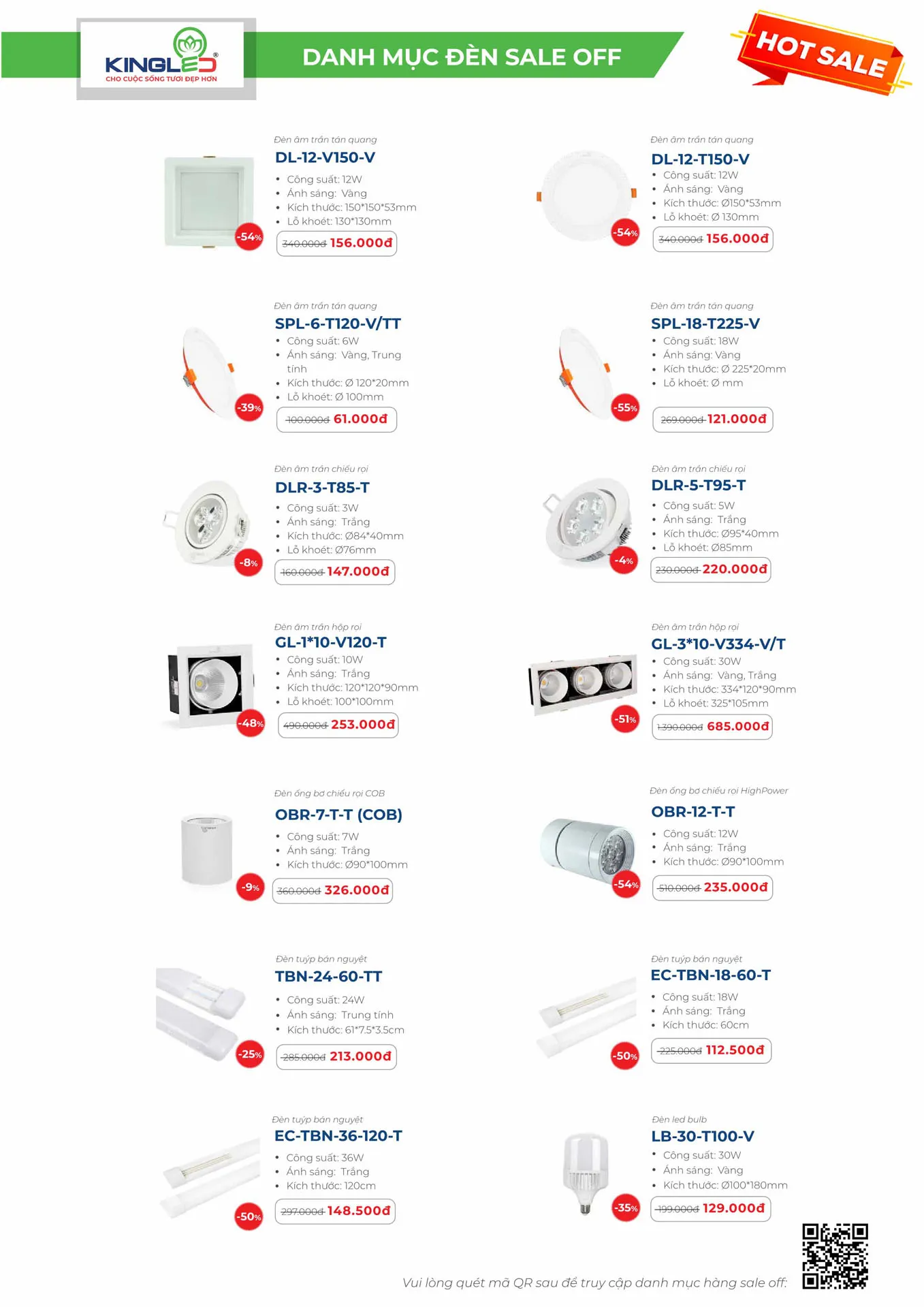 Catalogue Đèn KINGLED & KINGECO 2026 - Trang 85)