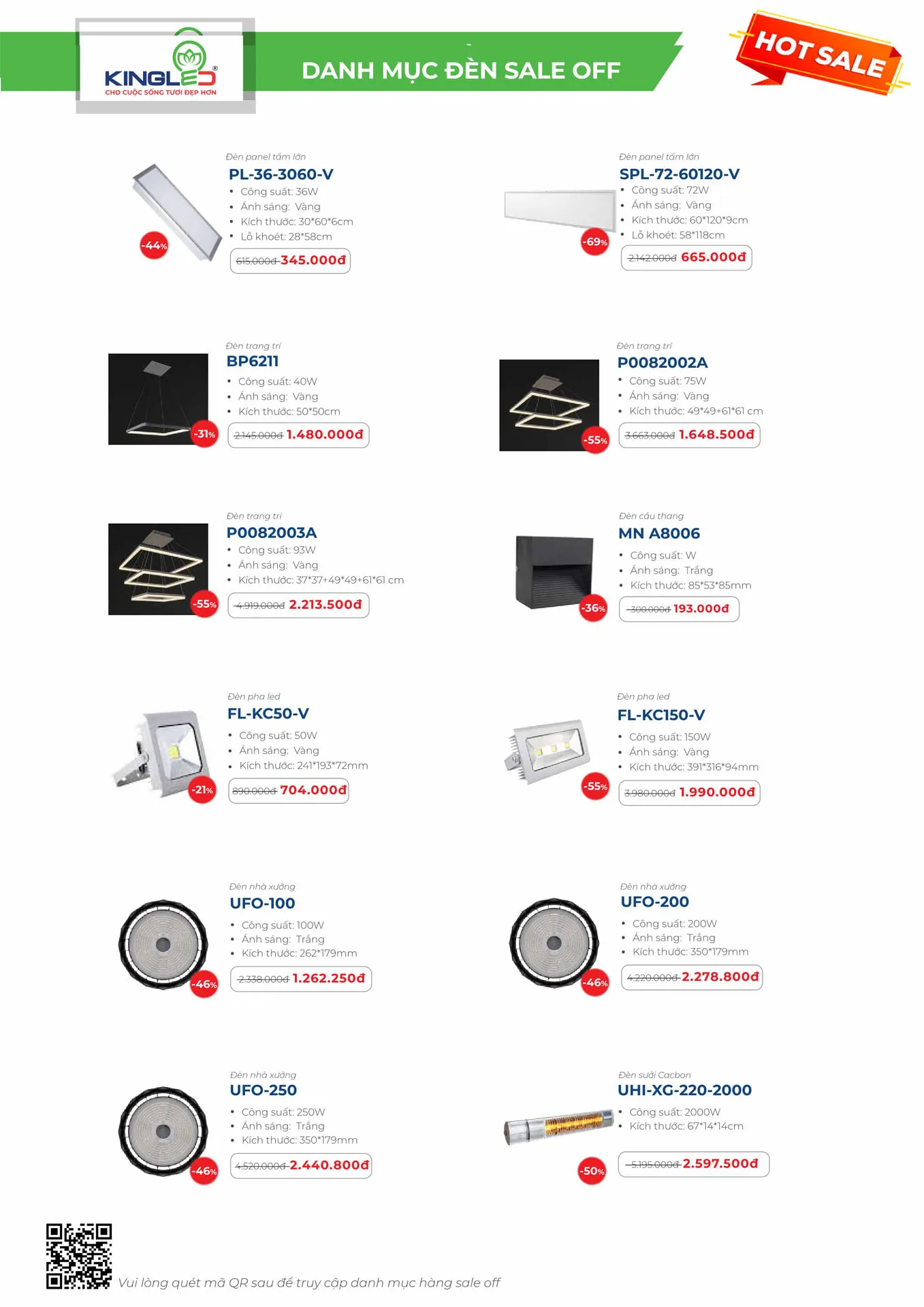 Catalogue Đèn KINGLED & KINGECO 2026 - Trang 86)