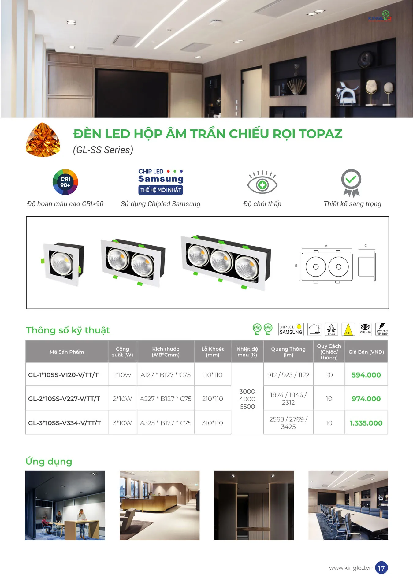 Catalogue Đèn KINGLED & KINGECO 2025 - Trang 17)
