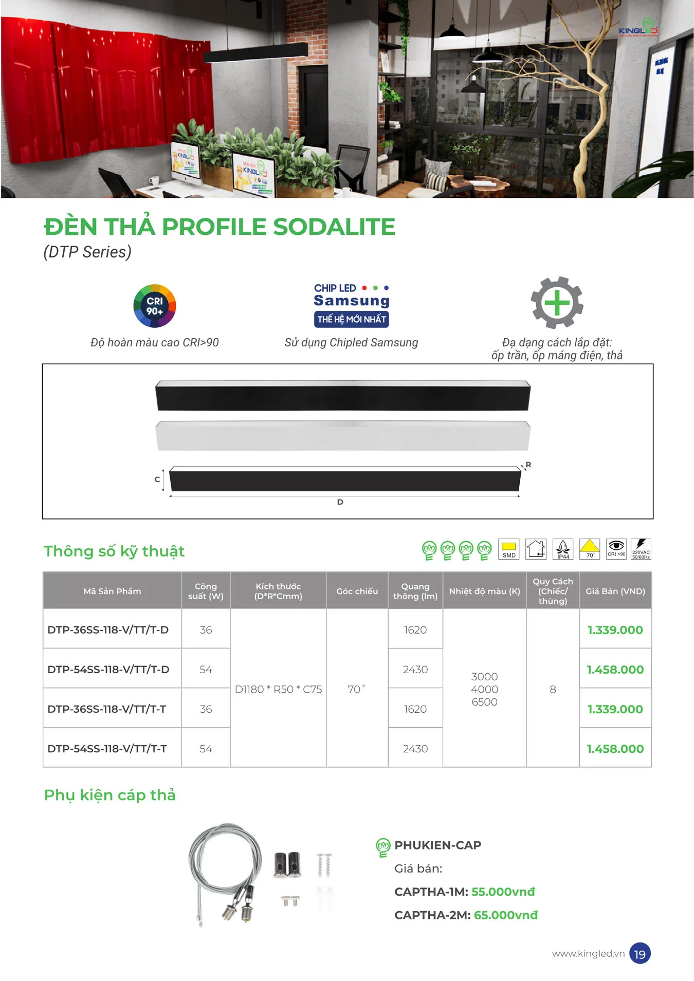 Catalogue Đèn KINGLED & KINGECO 2025 - Trang 19)