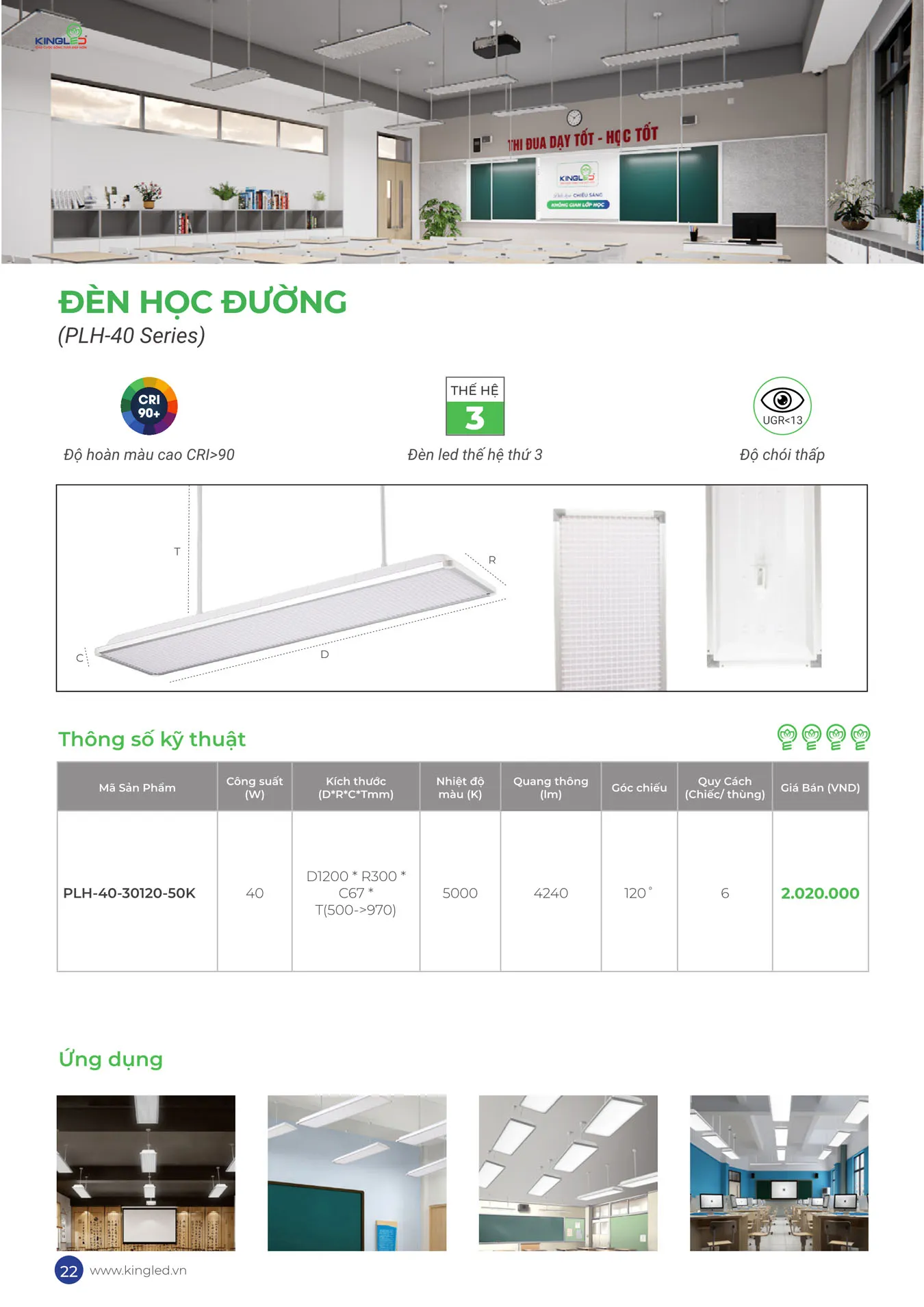 Catalogue Đèn KINGLED & KINGECO 2025 - Trang 22)