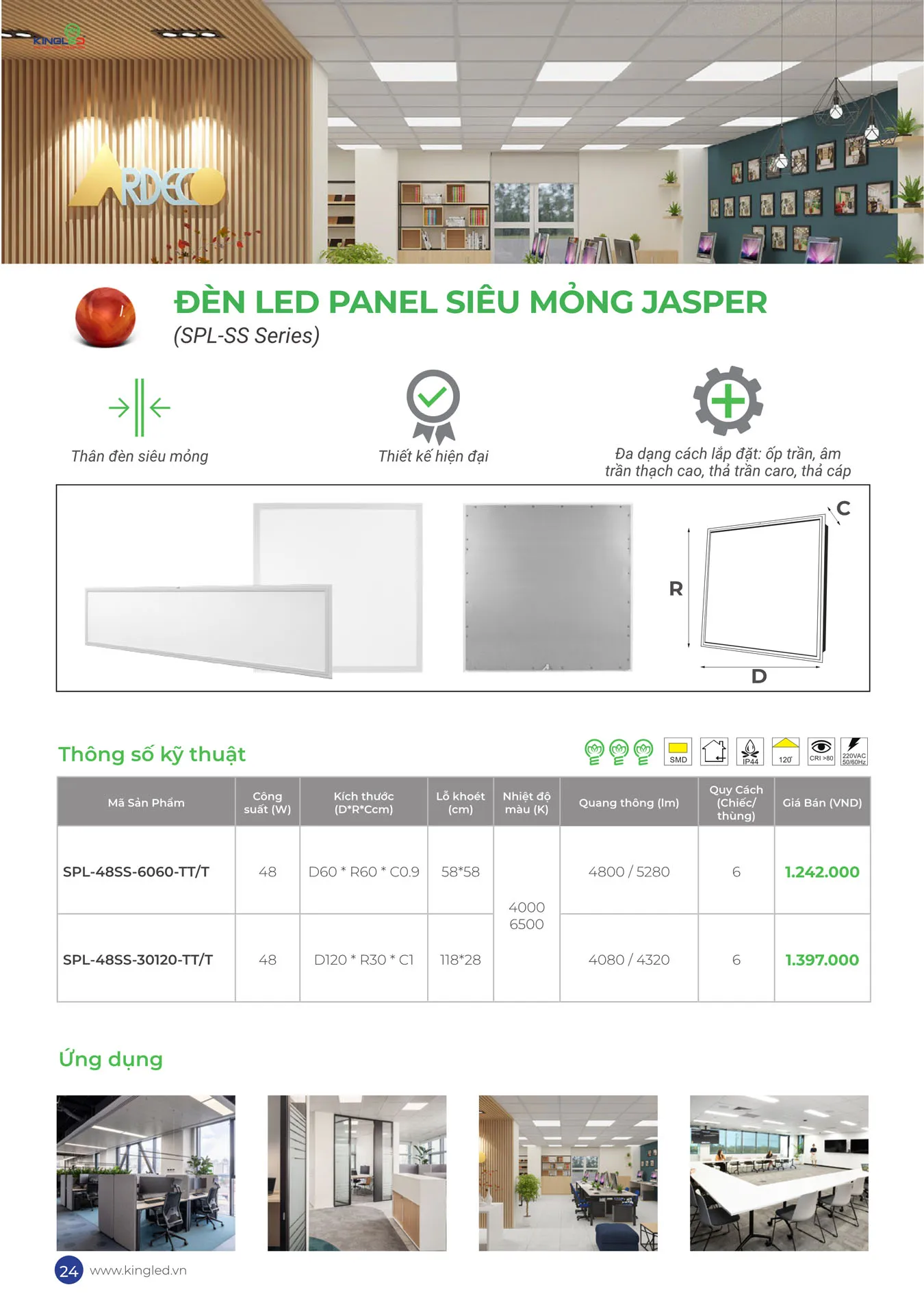 Catalogue Đèn KINGLED & KINGECO 2025 - Trang 24)