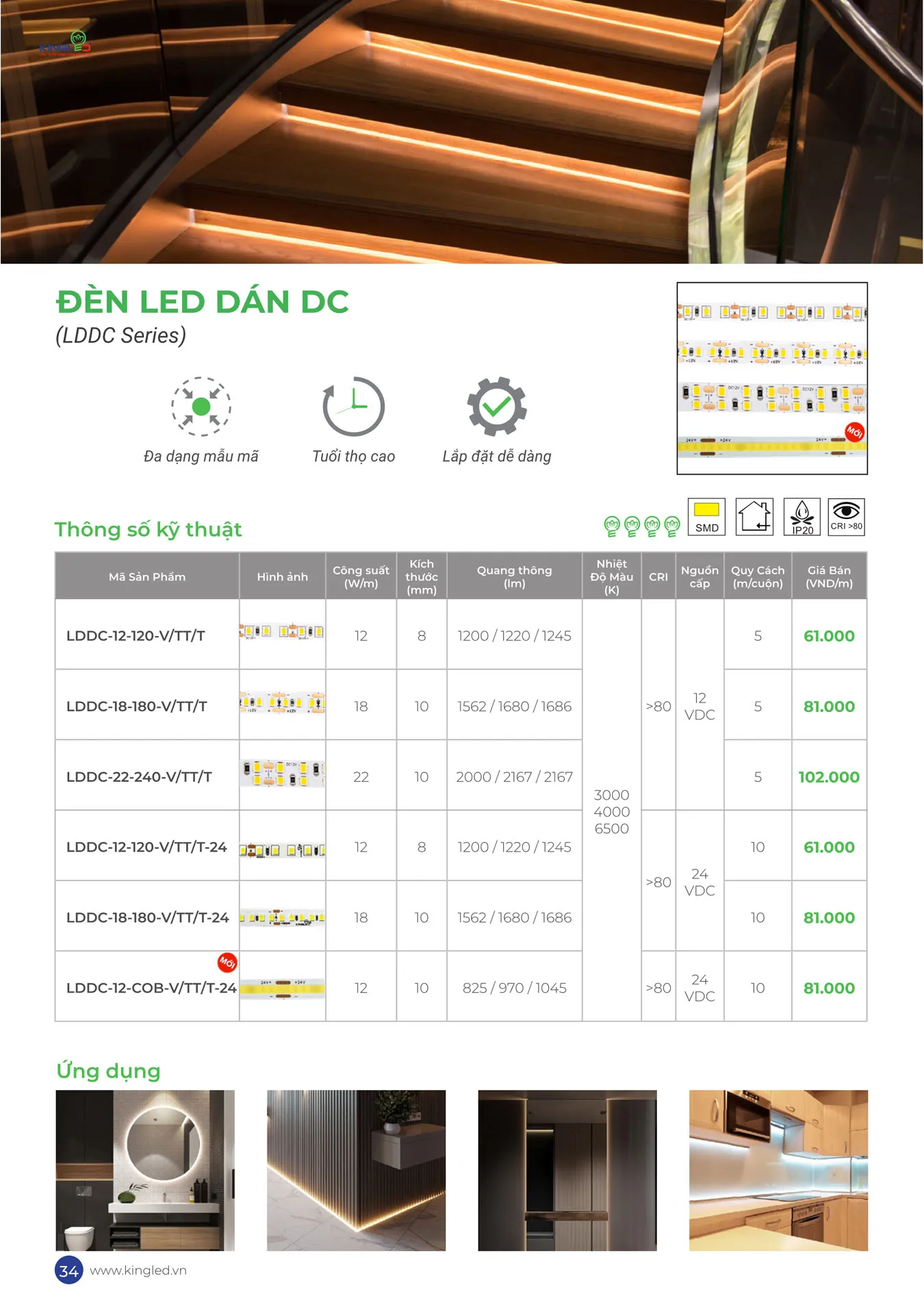 Catalogue Đèn KINGLED & KINGECO 2025 - Trang 34)