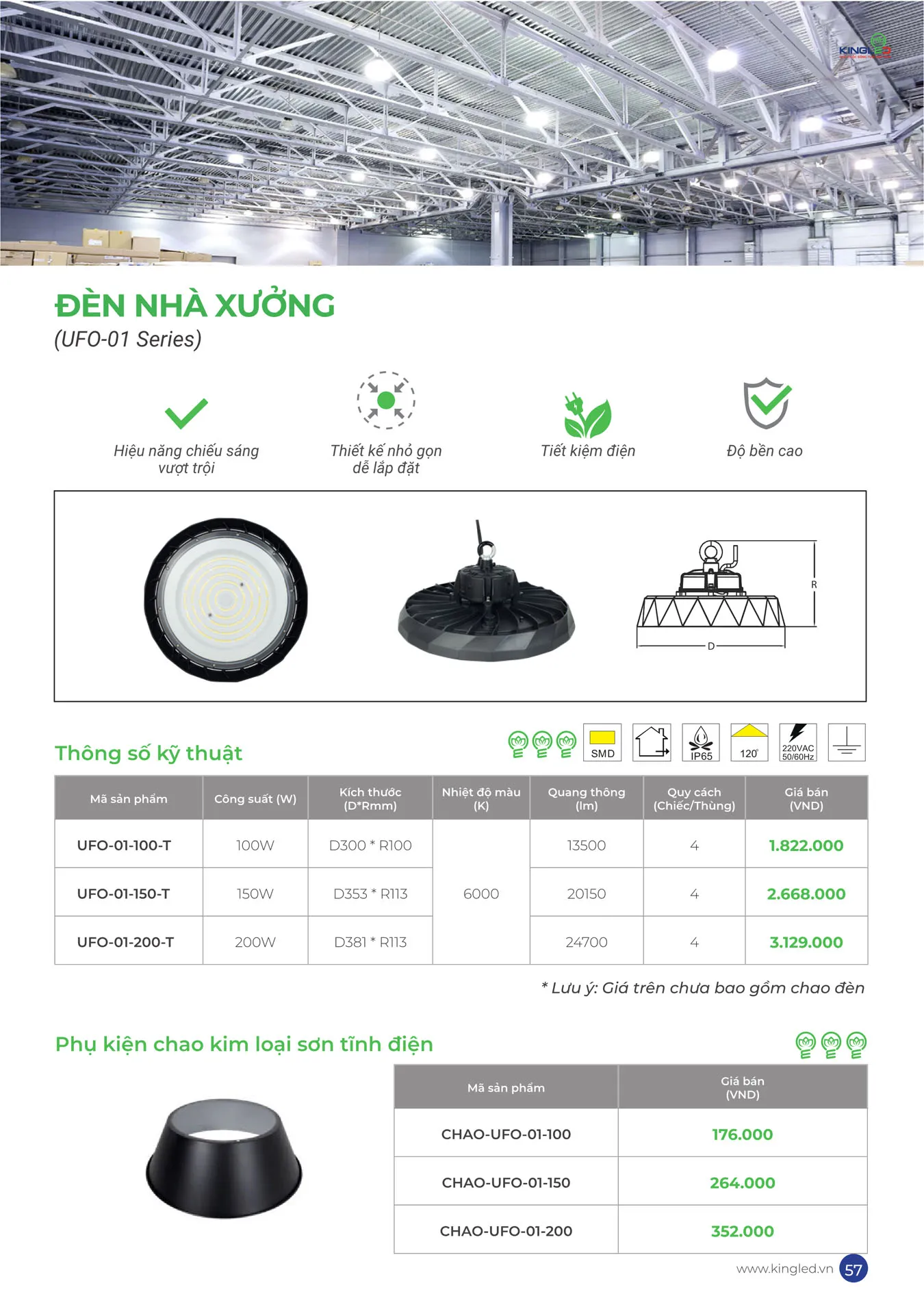 Catalogue Đèn KINGLED & KINGECO 2025 - Trang 57)