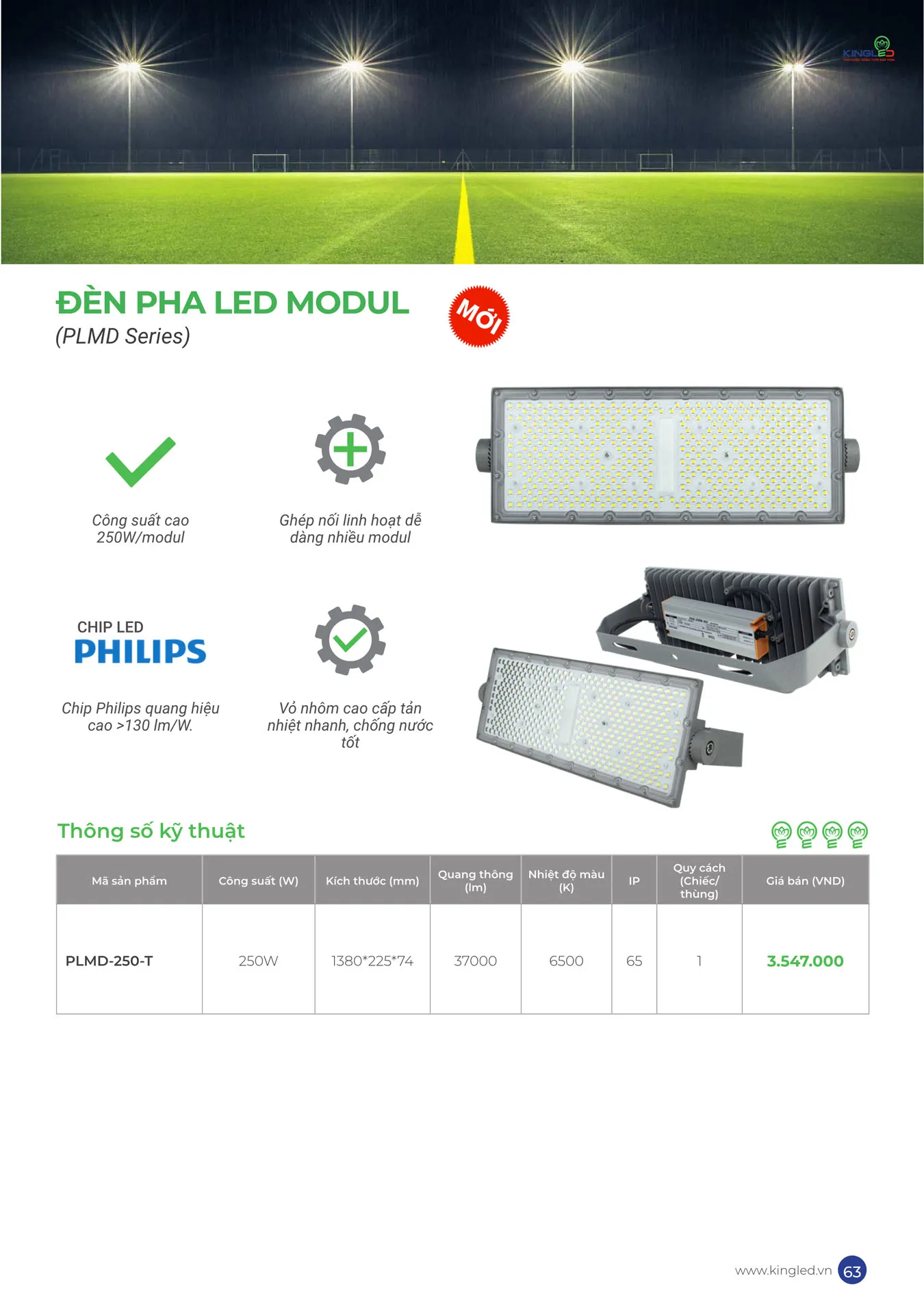 Catalogue Đèn KINGLED & KINGECO 2025 - Trang 63)