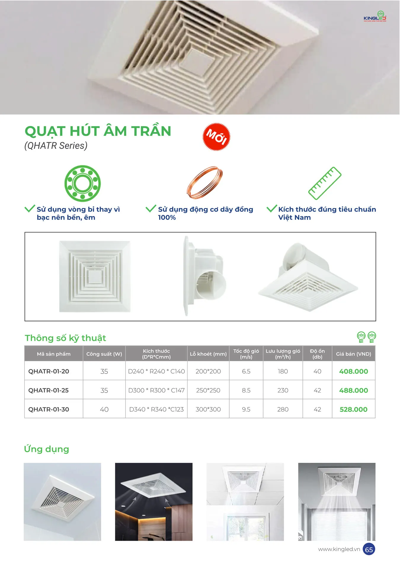 Catalogue Đèn KINGLED & KINGECO 2025 - Trang 65)