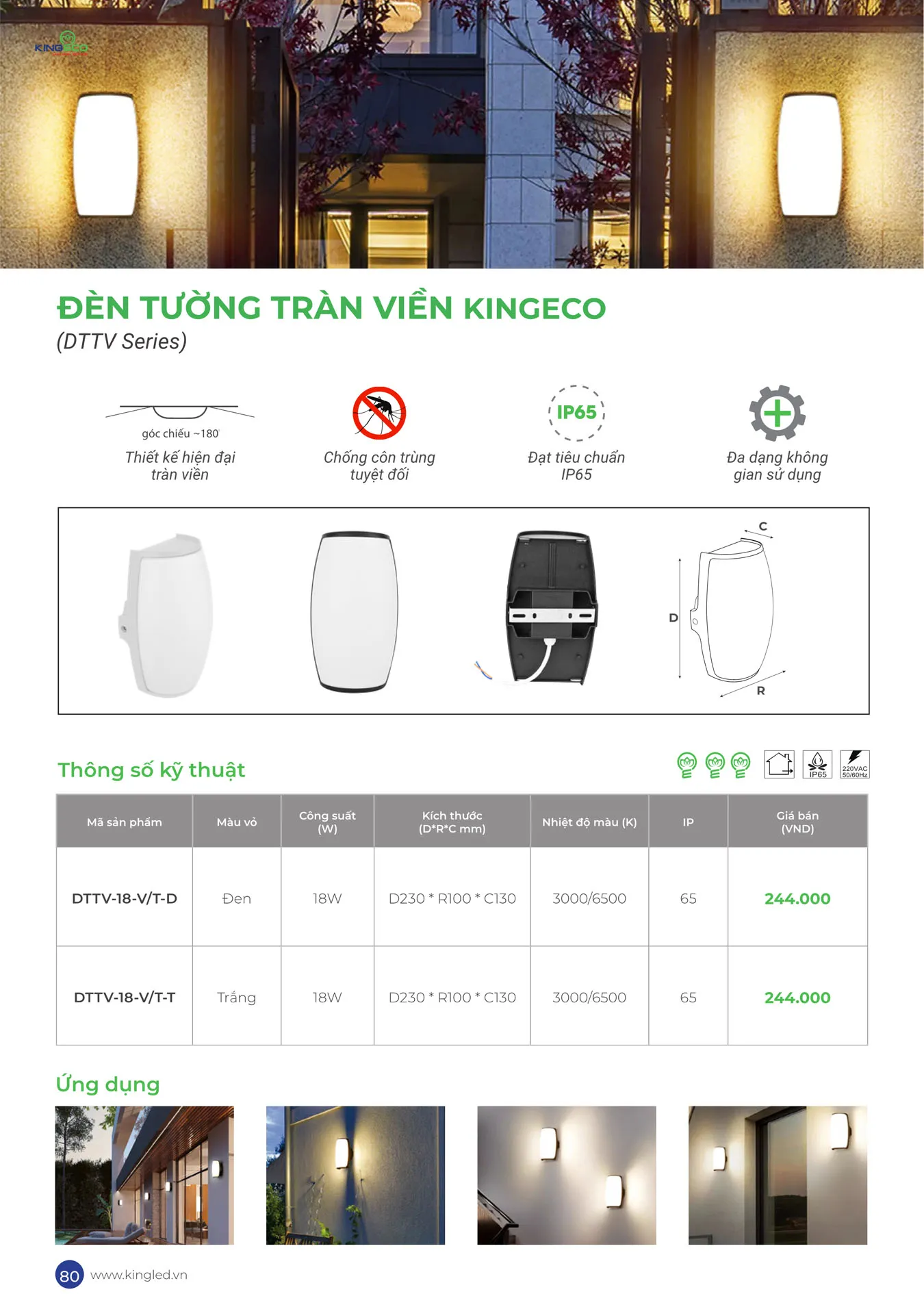 Catalogue Đèn KINGLED & KINGECO 2025 - Trang 80)