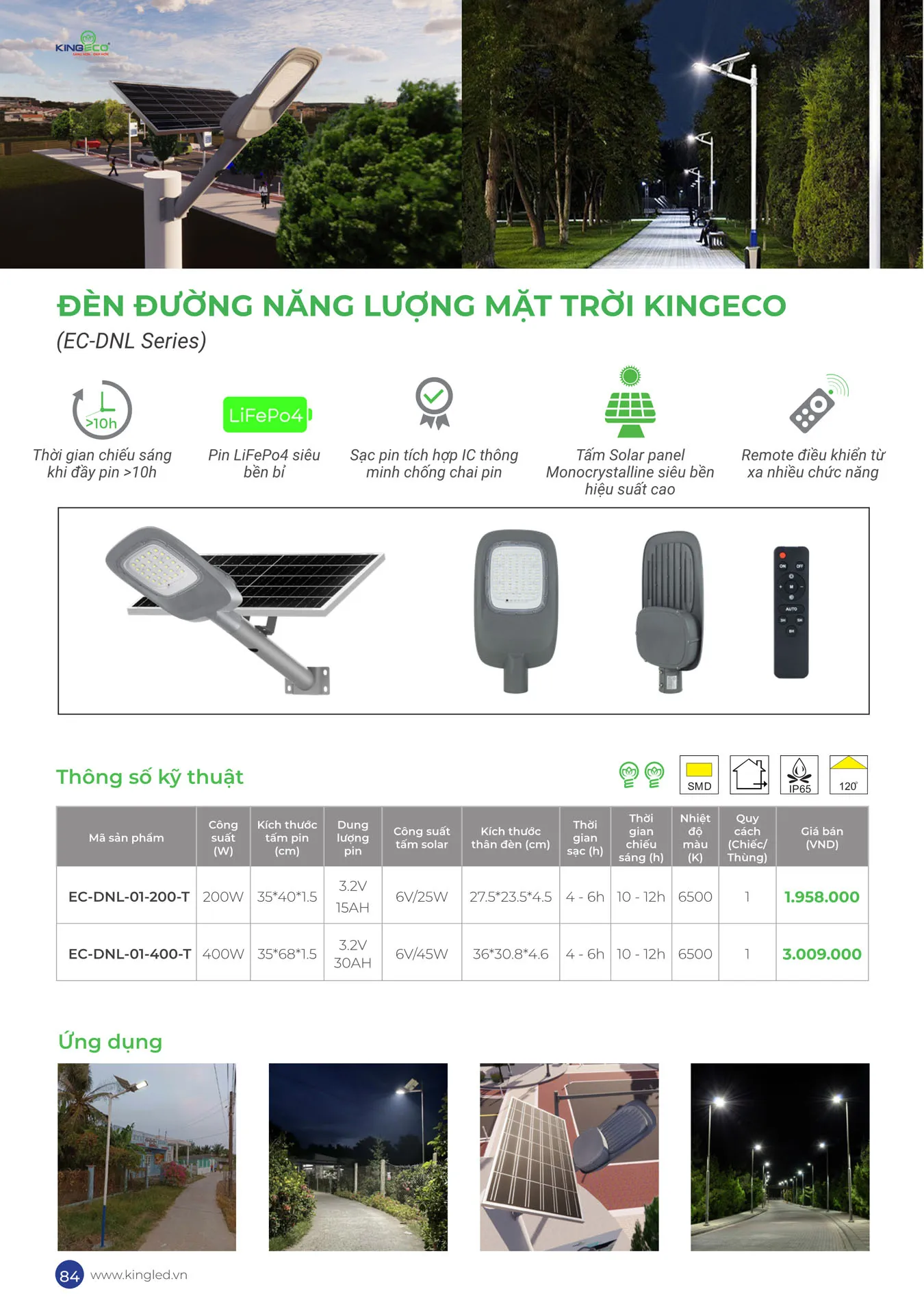 Catalogue Đèn KINGLED & KINGECO 2025 - Trang 84)