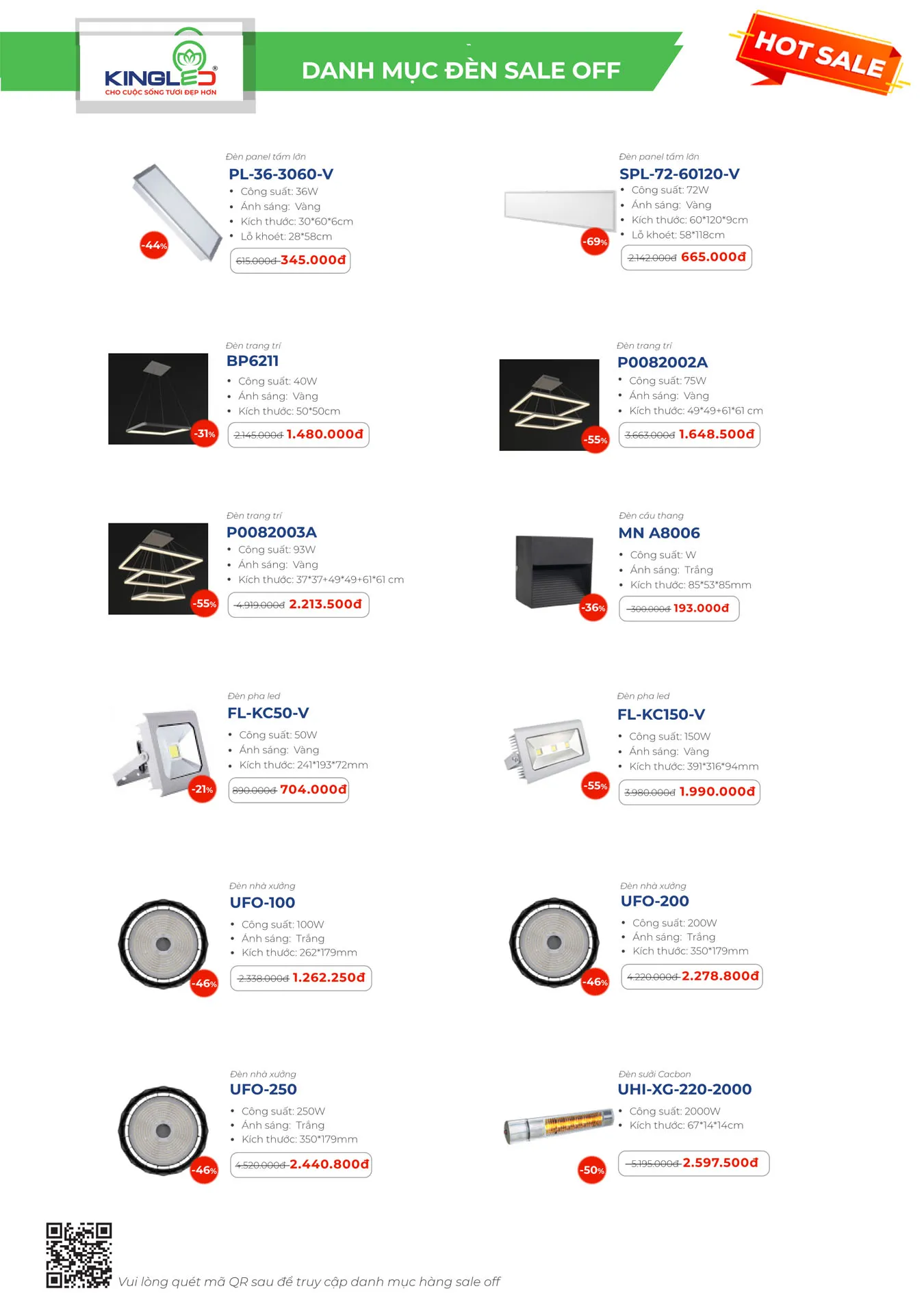Catalogue Đèn KINGLED & KINGECO 2025 - Trang 86)