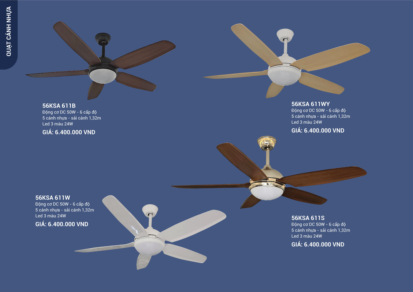 Bảng Giá Quạt Trần & Đèn Trang Trí Klasse 2025 - Trang 14)