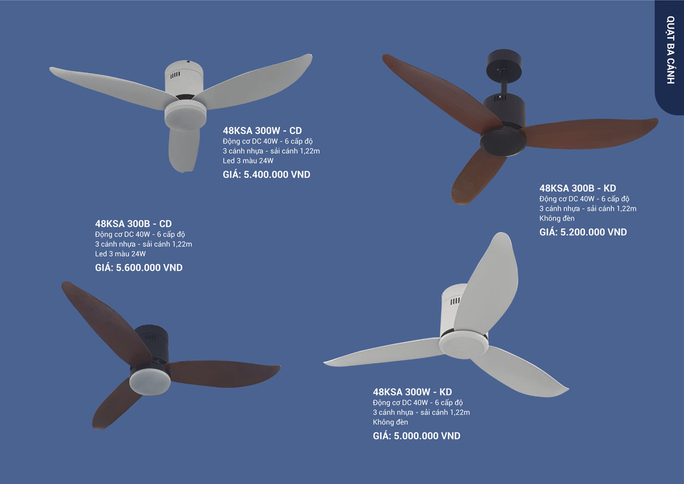 Bảng Giá Quạt Trần & Đèn Trang Trí Klasse 2025 - Trang 19)